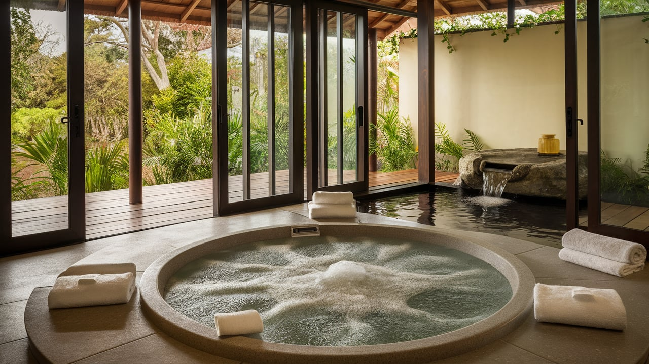 Creating a Home Spa Retreat with Sliding French Patio Doors