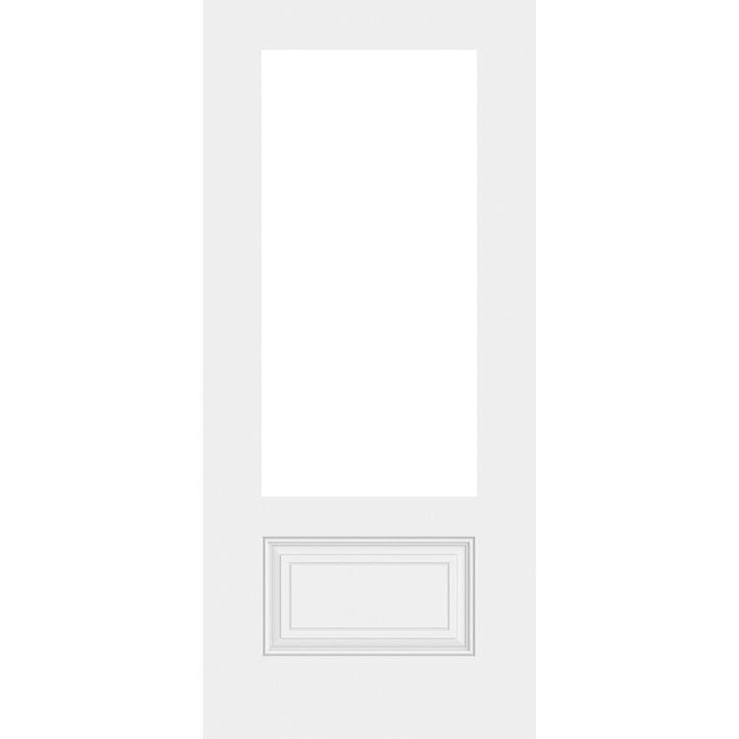 36" Smooth Fiberglass Entry Door Slab (3/4 Lite) - Pease Doors: The Door Store