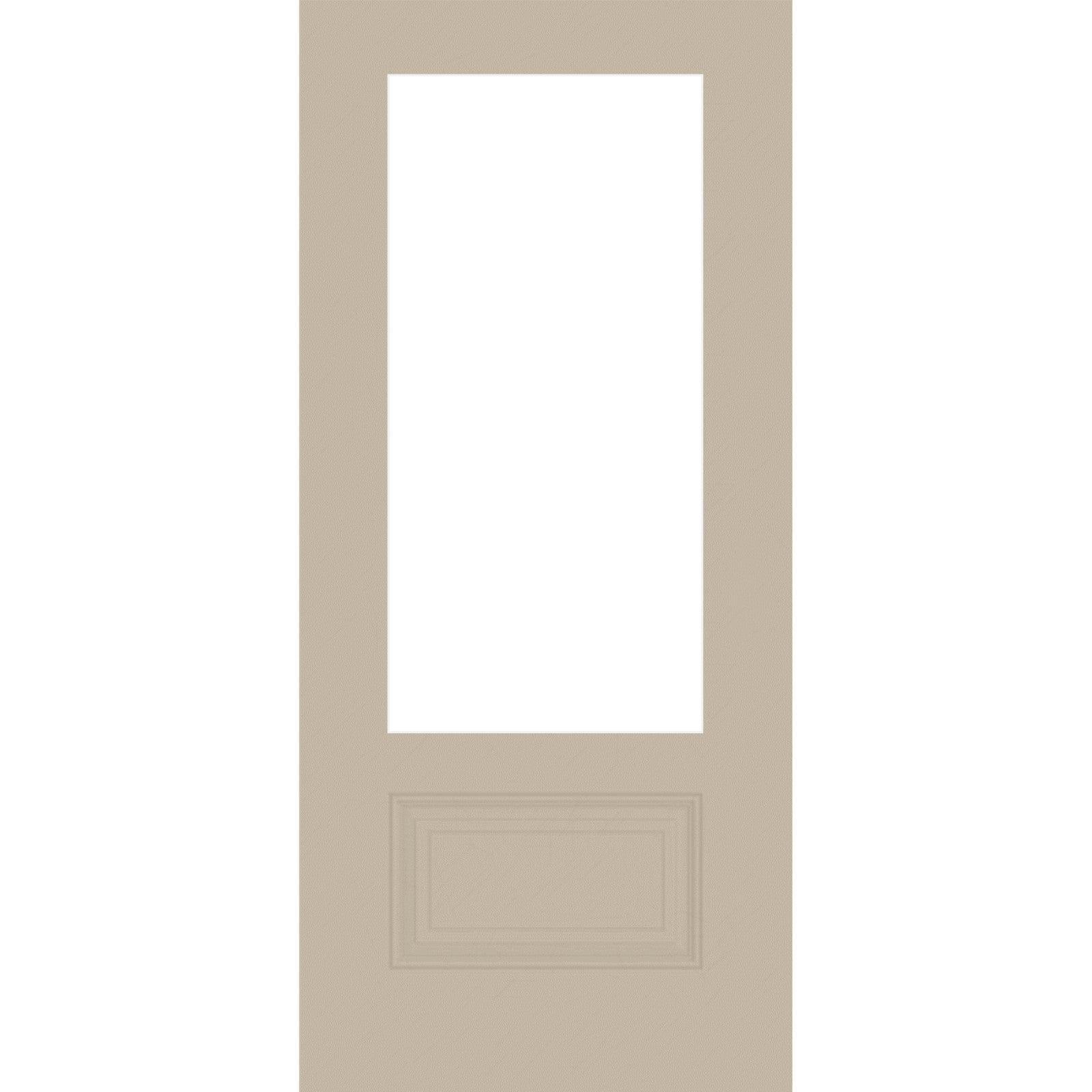 36" Mahogany Grain Fiberglass Entry Door Slab (3/4 Lite) - Pease Doors: The Door Store