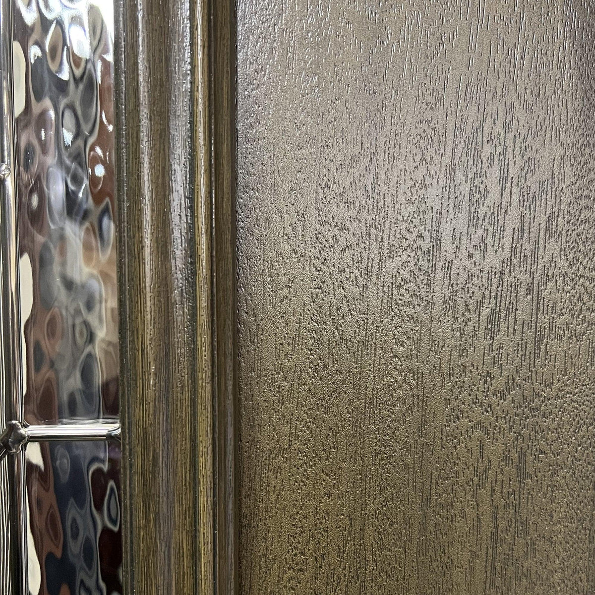 Fiberglass Sidelite Panel (Full Lite), Tan Woodgrain