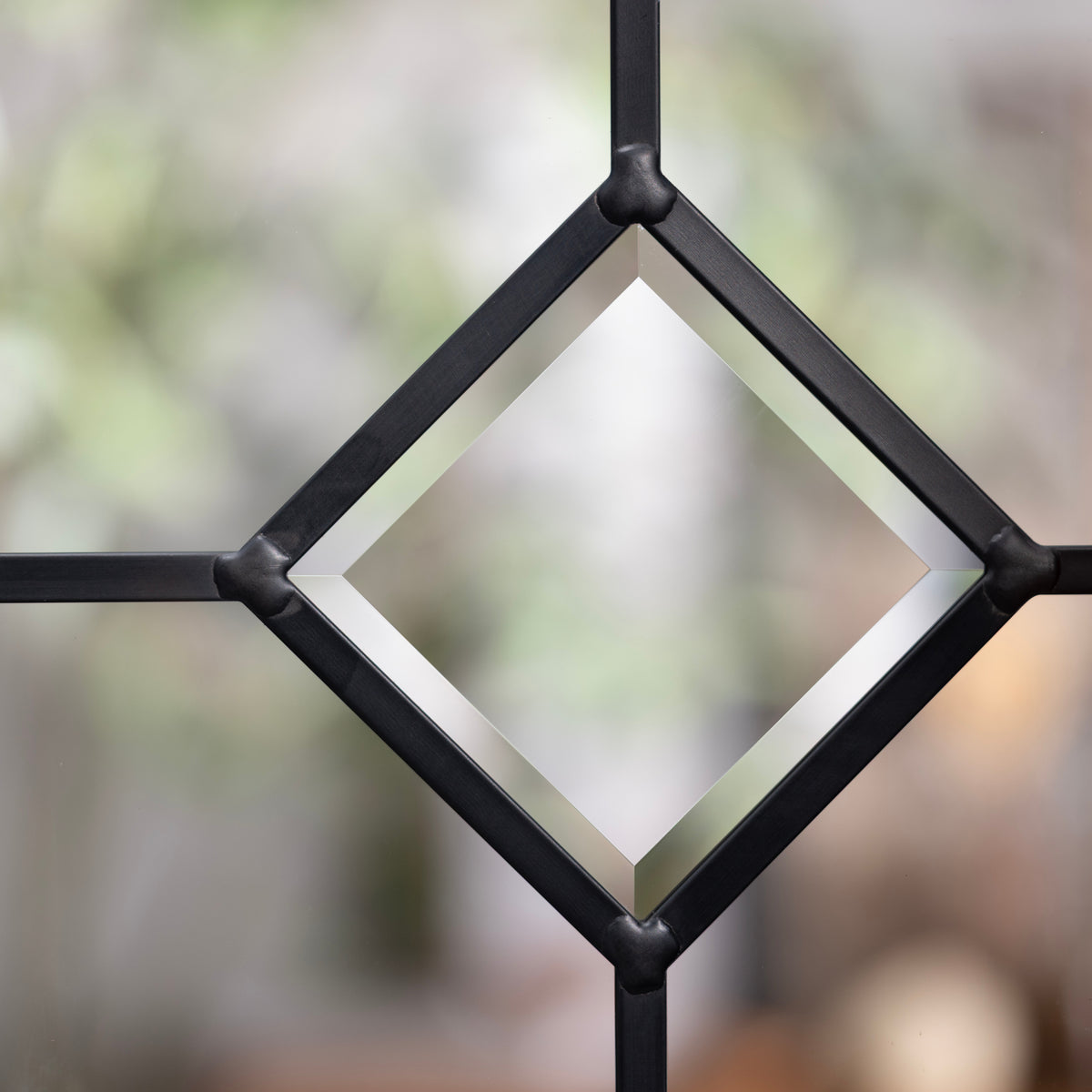 Close-up of Garrison glass showing its texture and pattern