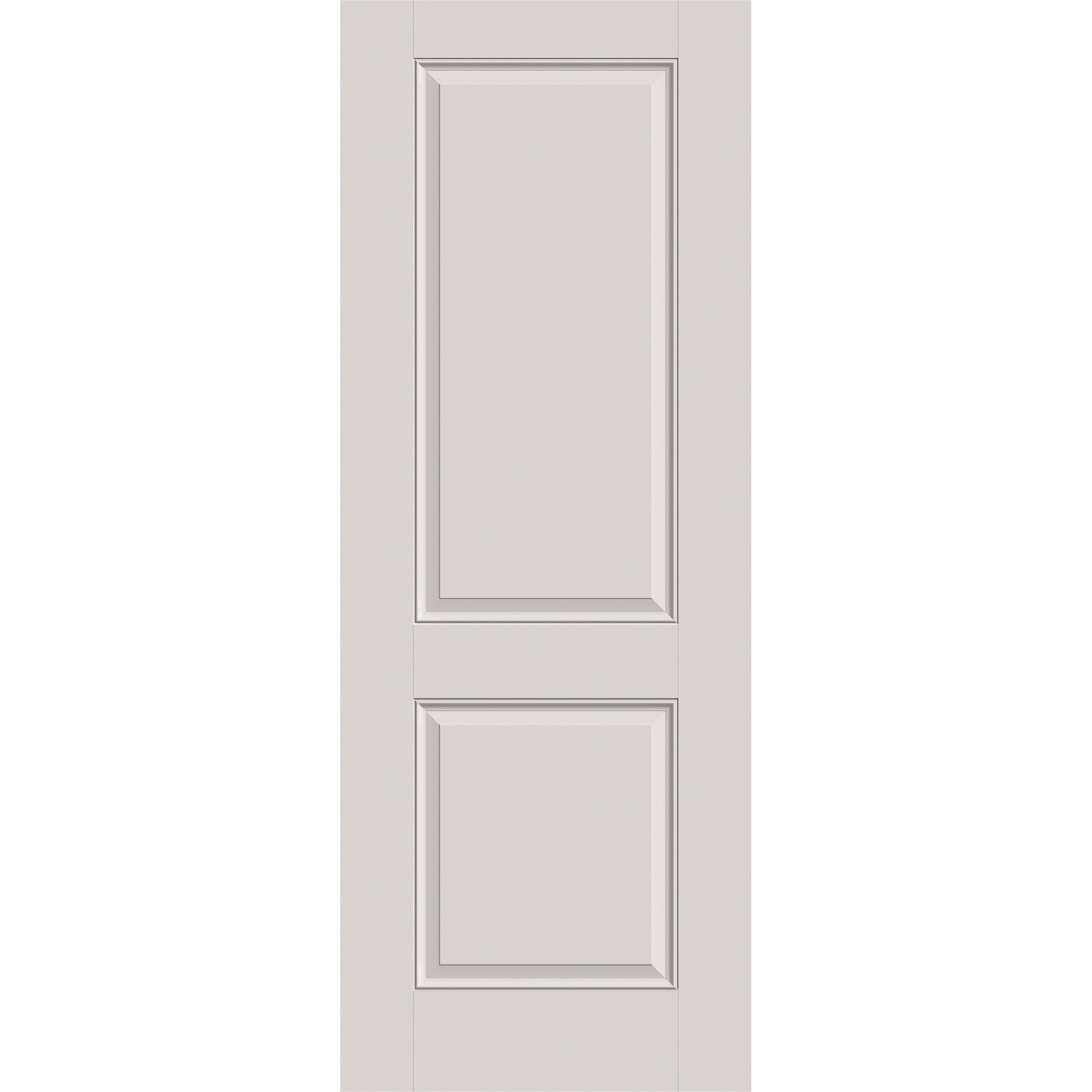 Fiberglass entry door, 2 panel, 36" x 96", white satin smooth finish