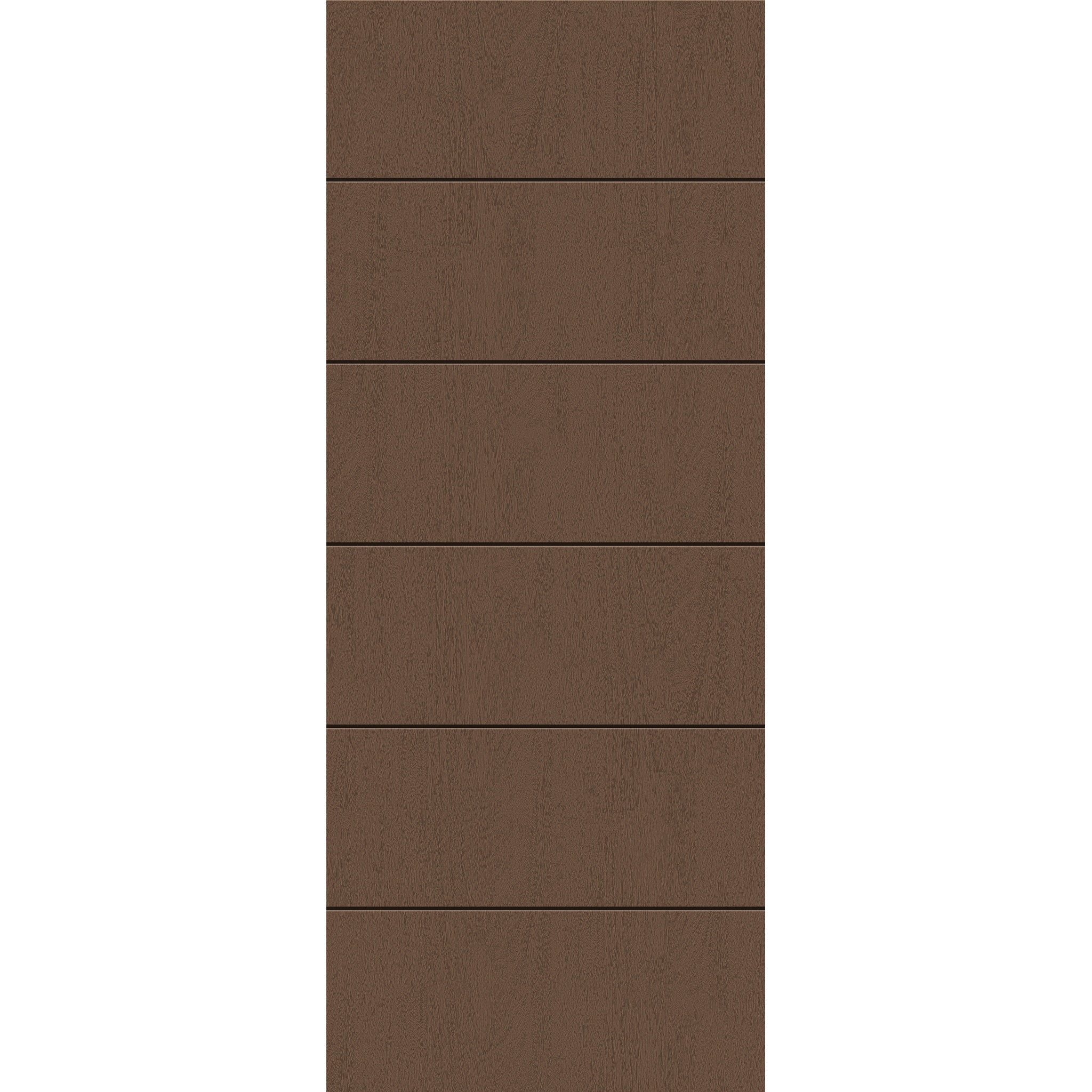 Fiberglass entry door, contemporary 5, 32" x 80", fine woodgrain finish