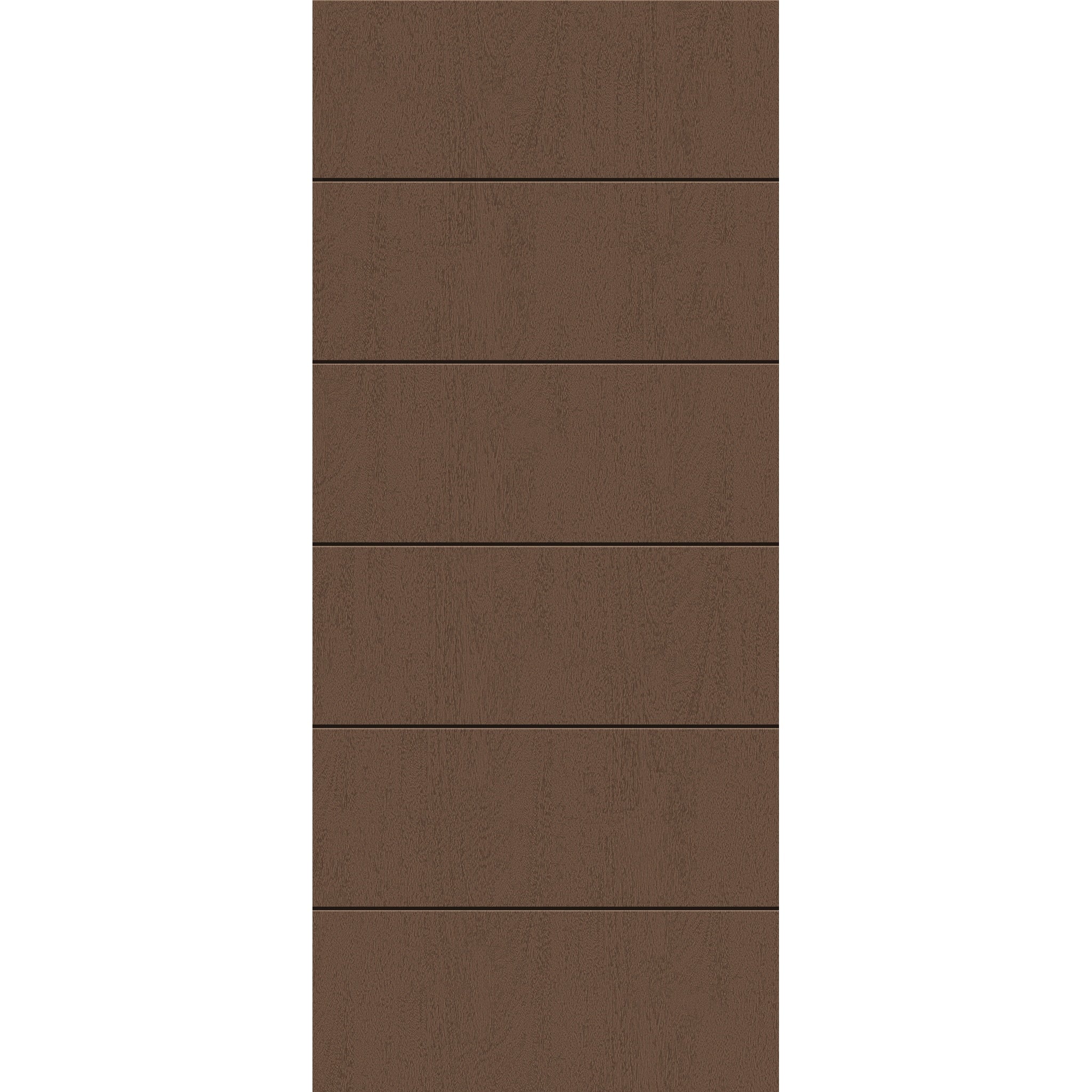 Fiberglass entry door, contemporary 5, 34" x 80", fine woodgrain finish