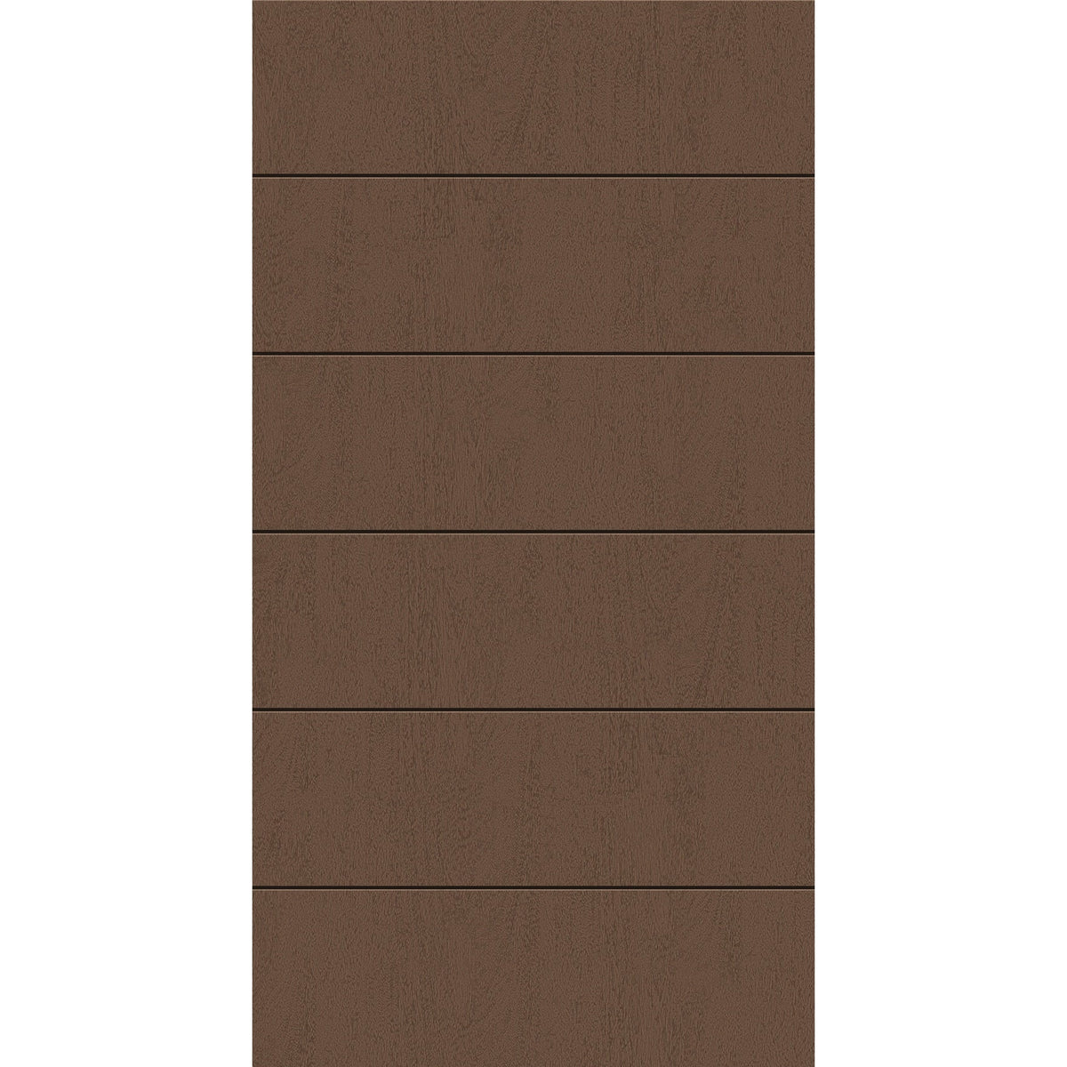 Fiberglass entry door, contemporary 5, 42" x 80", fine woodgrain finish