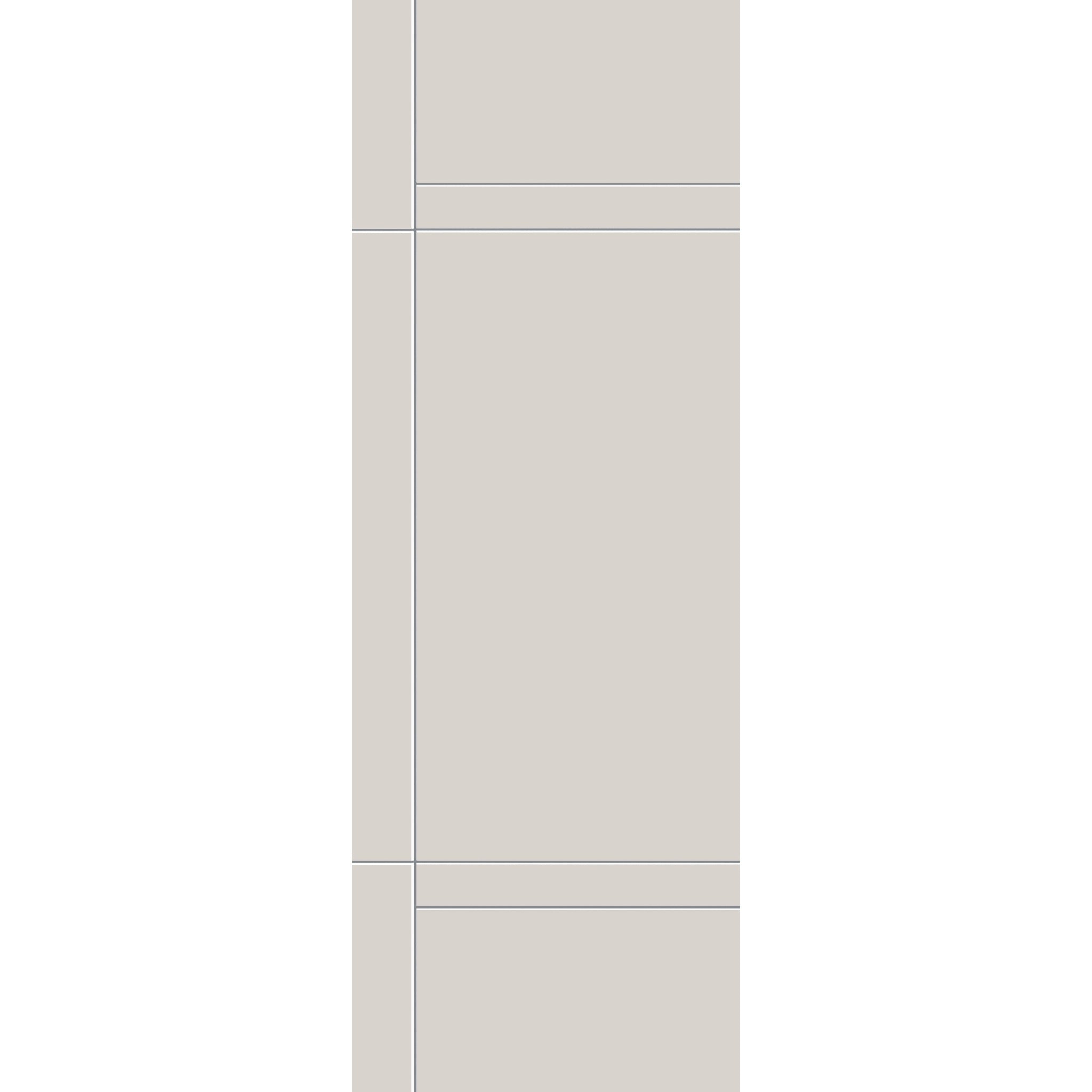 Fiberglass entry door, contemporary 12, 34" x 96", white satin smooth finish