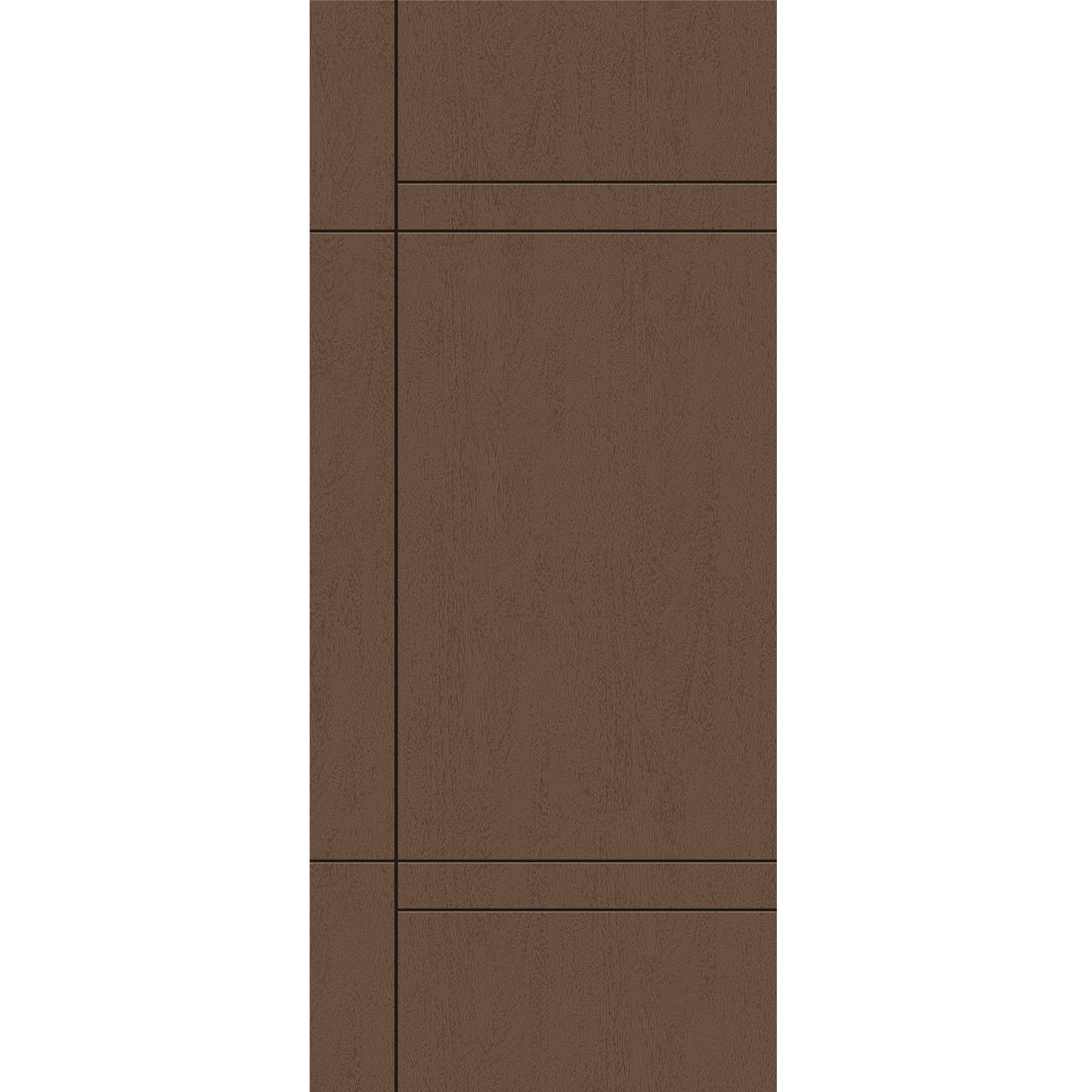Fiberglass entry door, contemporary 12, 42" x 96", fine woodgrain finish