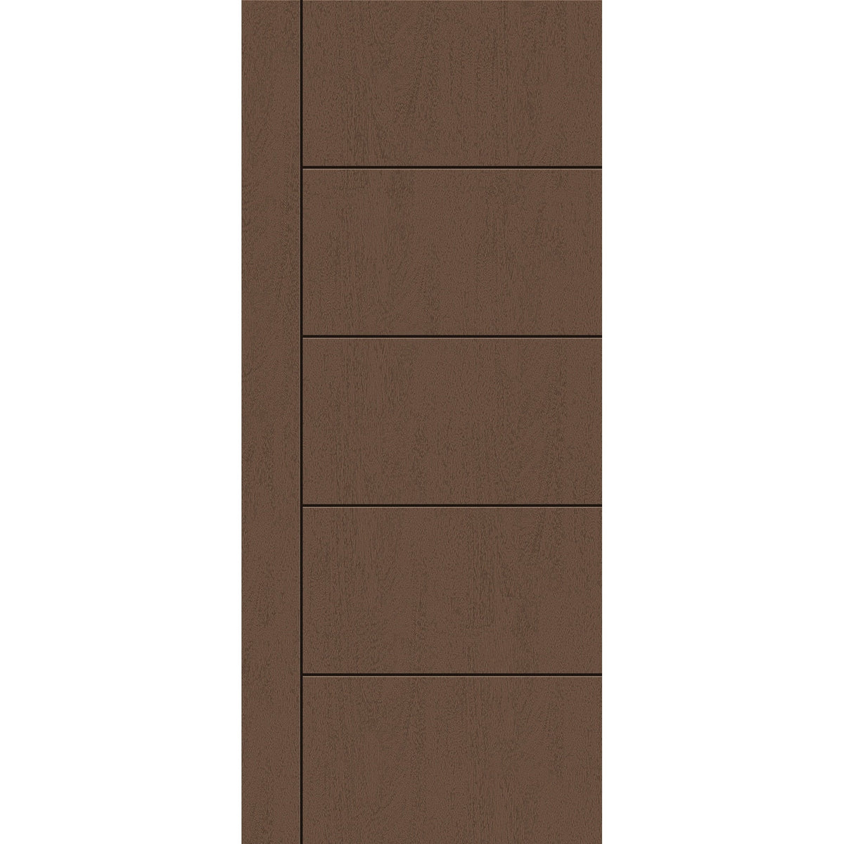 Fiberglass entry door, contemporary 14, 34" x 80", fine woodgrain finish