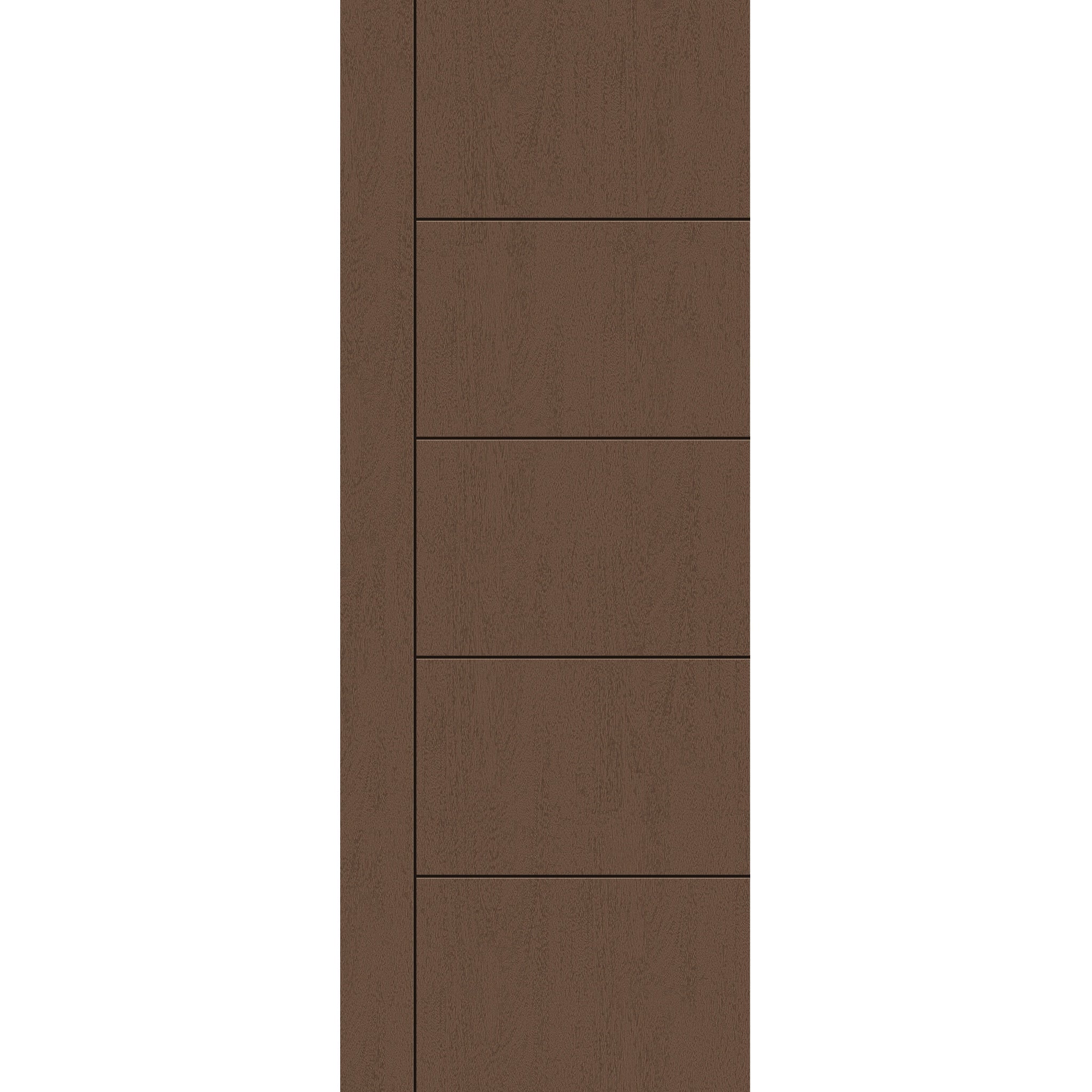 Fiberglass entry door, contemporary 14, 36" x 96", fine woodgrain finish