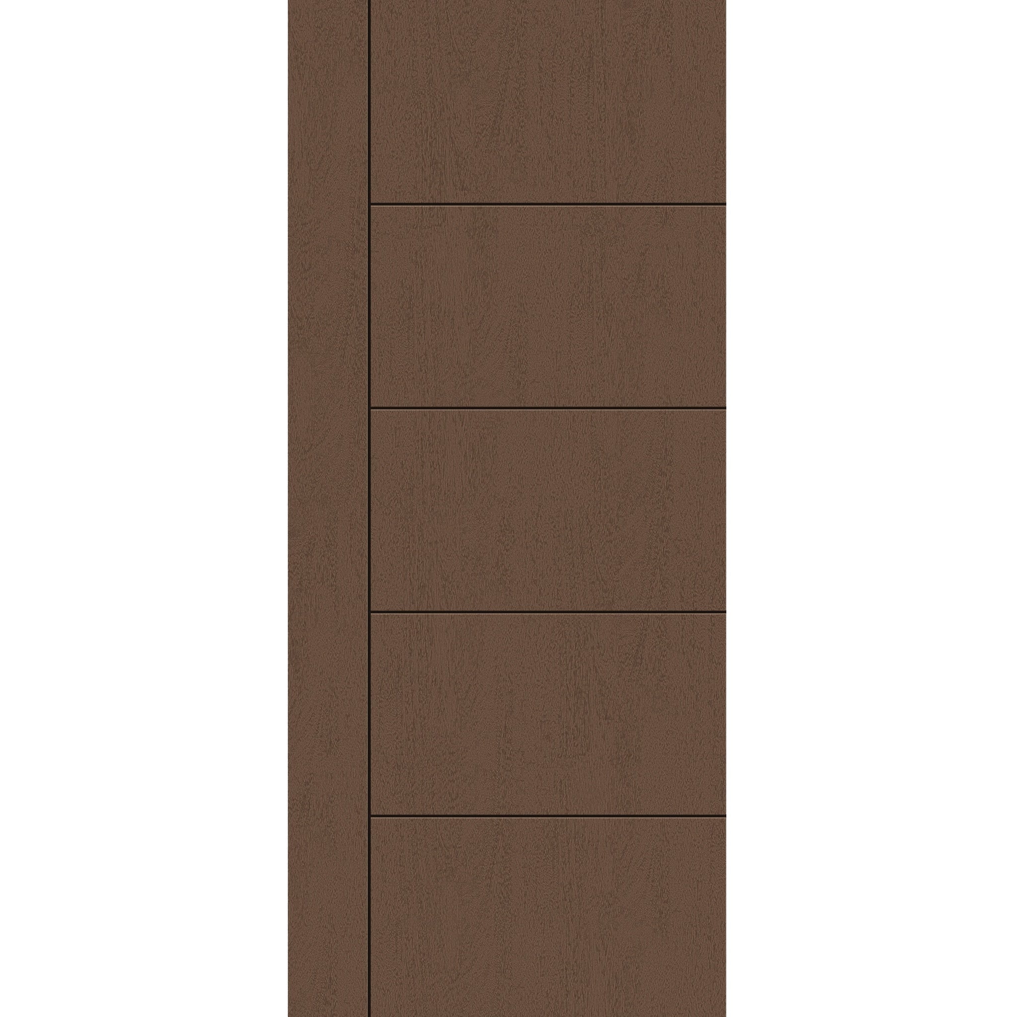 Fiberglass entry door, contemporary 14, 42" x 96", fine woodgrain finish