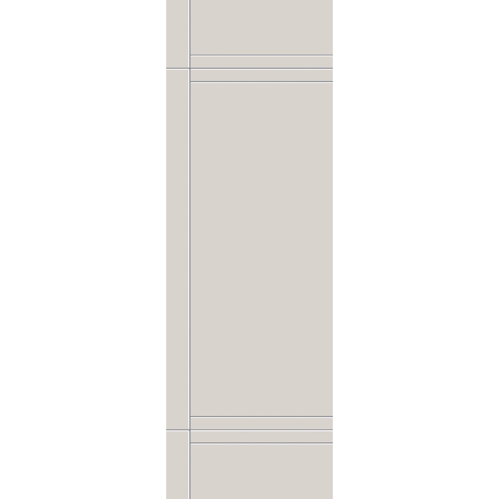 Fiberglass entry door, contemporary 16, 32" x 96", white satin smooth finish