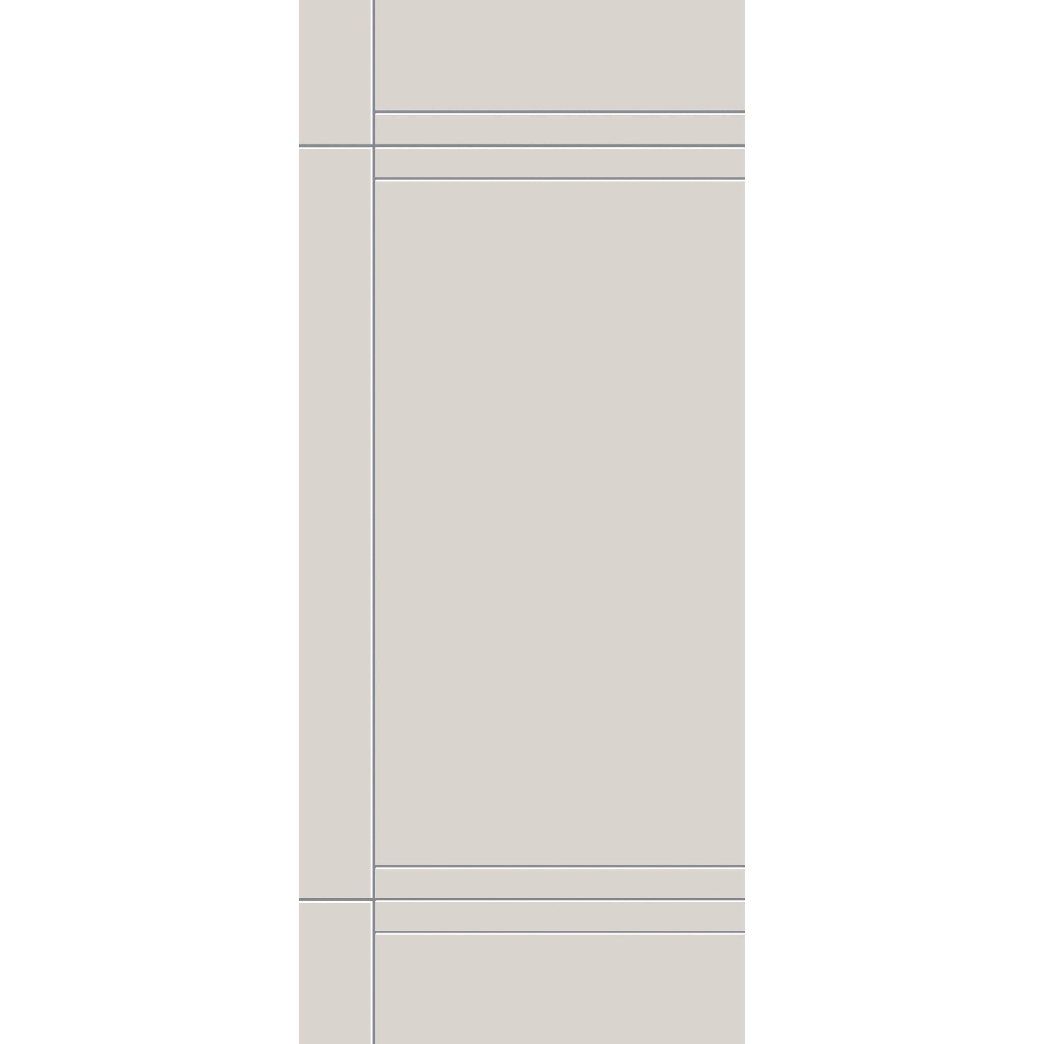 Fiberglass entry door, contemporary 16, 34" x 80", white satin smooth finish