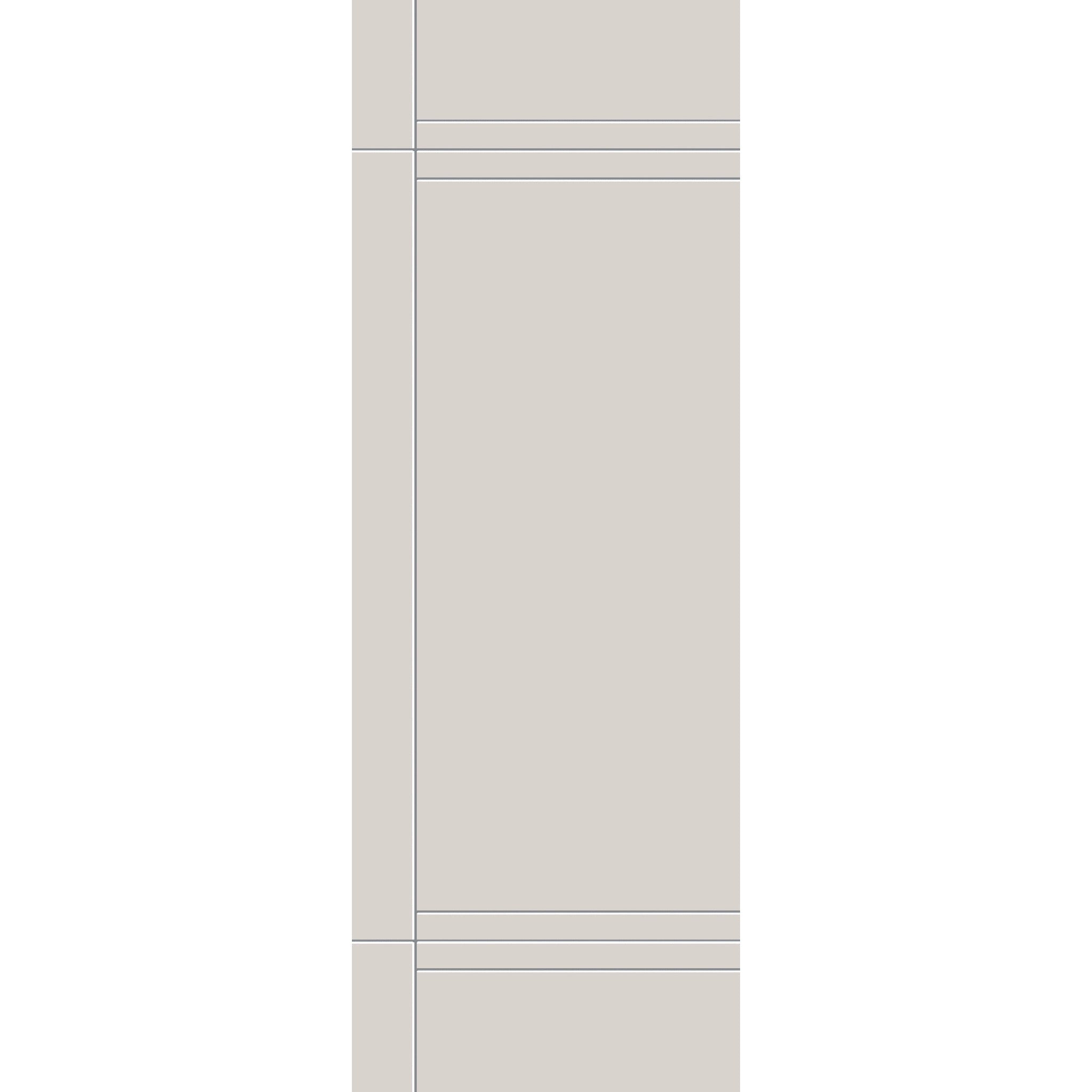 Fiberglass entry door, contemporary 16, 34" x 96", white satin smooth finish