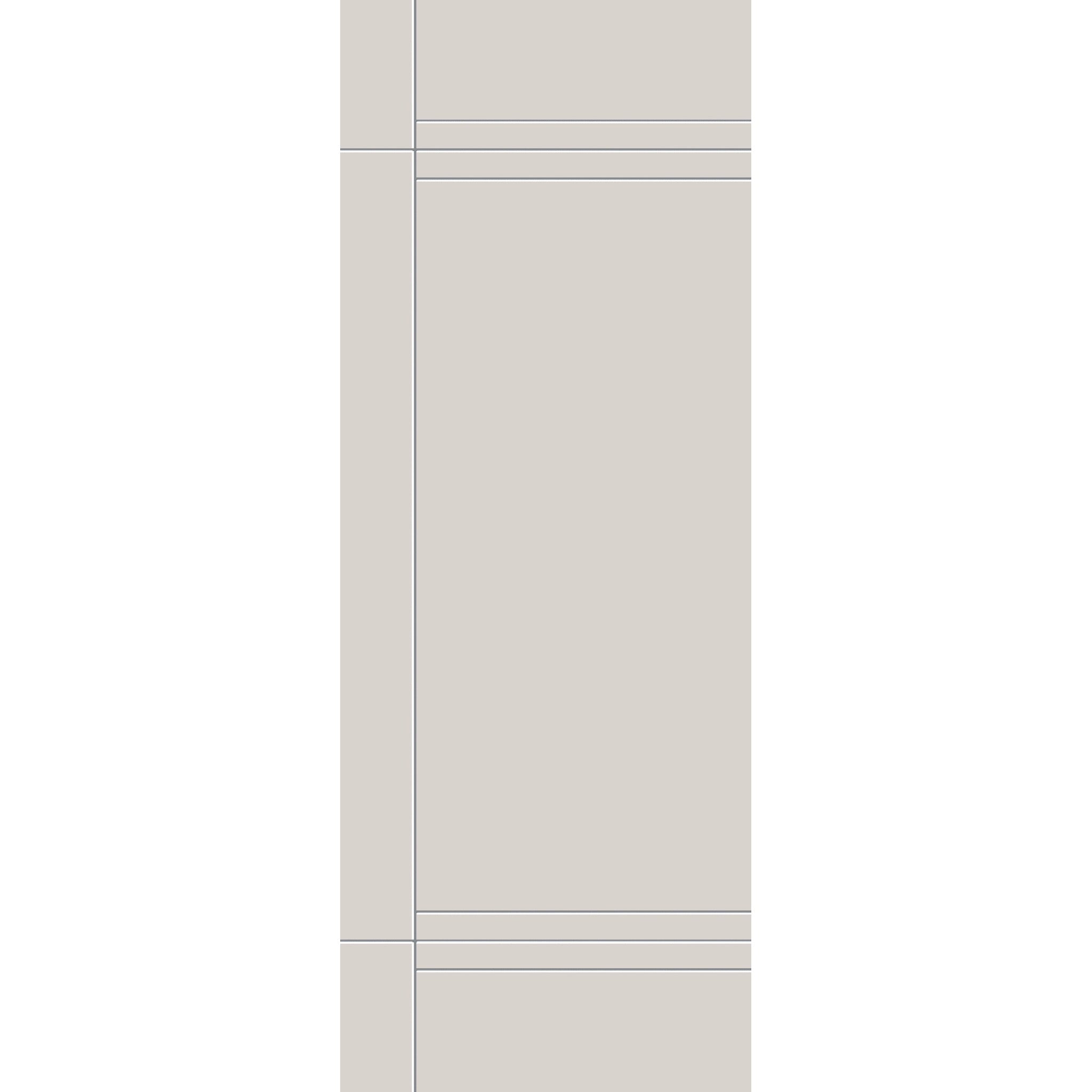 Fiberglass entry door, contemporary 16, 36" x 96", white satin smooth finish