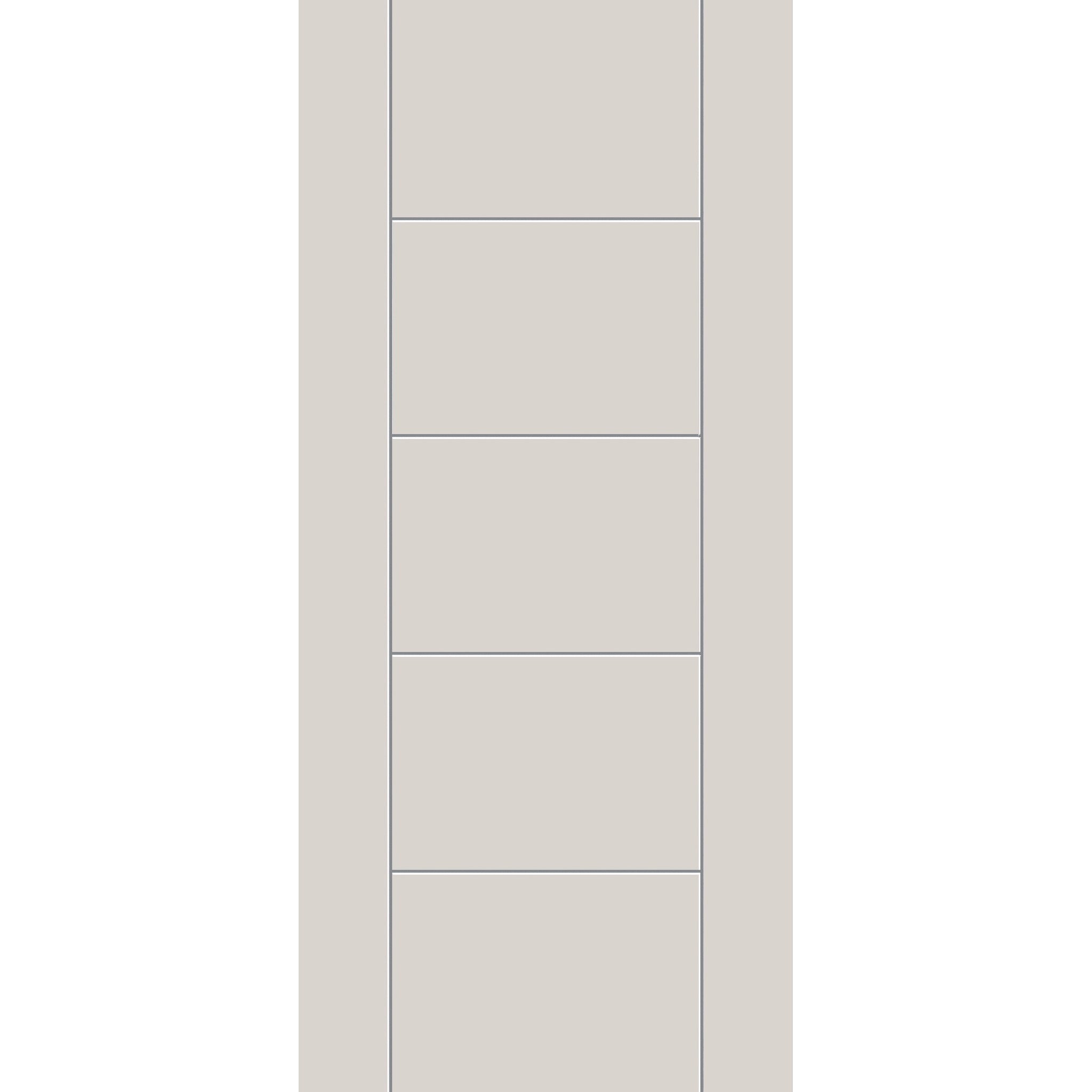 Fiberglass entry door, contemporary 24, 36" x 80", white satin smooth finish