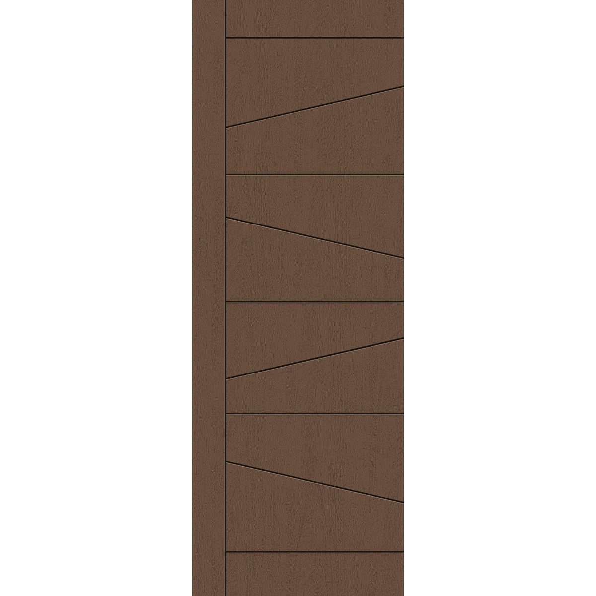 Fiberglass entry door, contemporary 29, 34" x 96", fine woodgrain finish