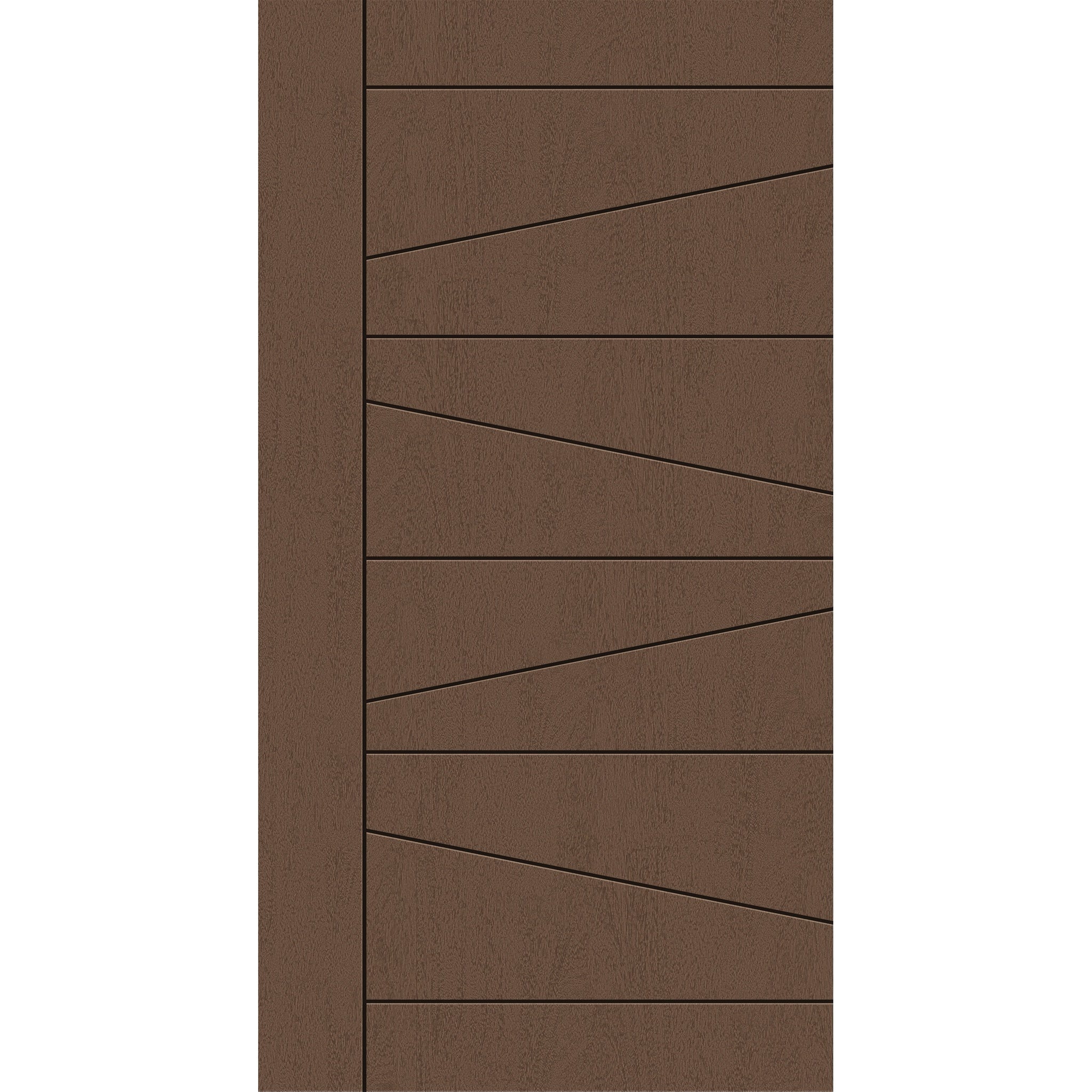 Fiberglass entry door, contemporary 29, 42" x 80", fine woodgrain finish