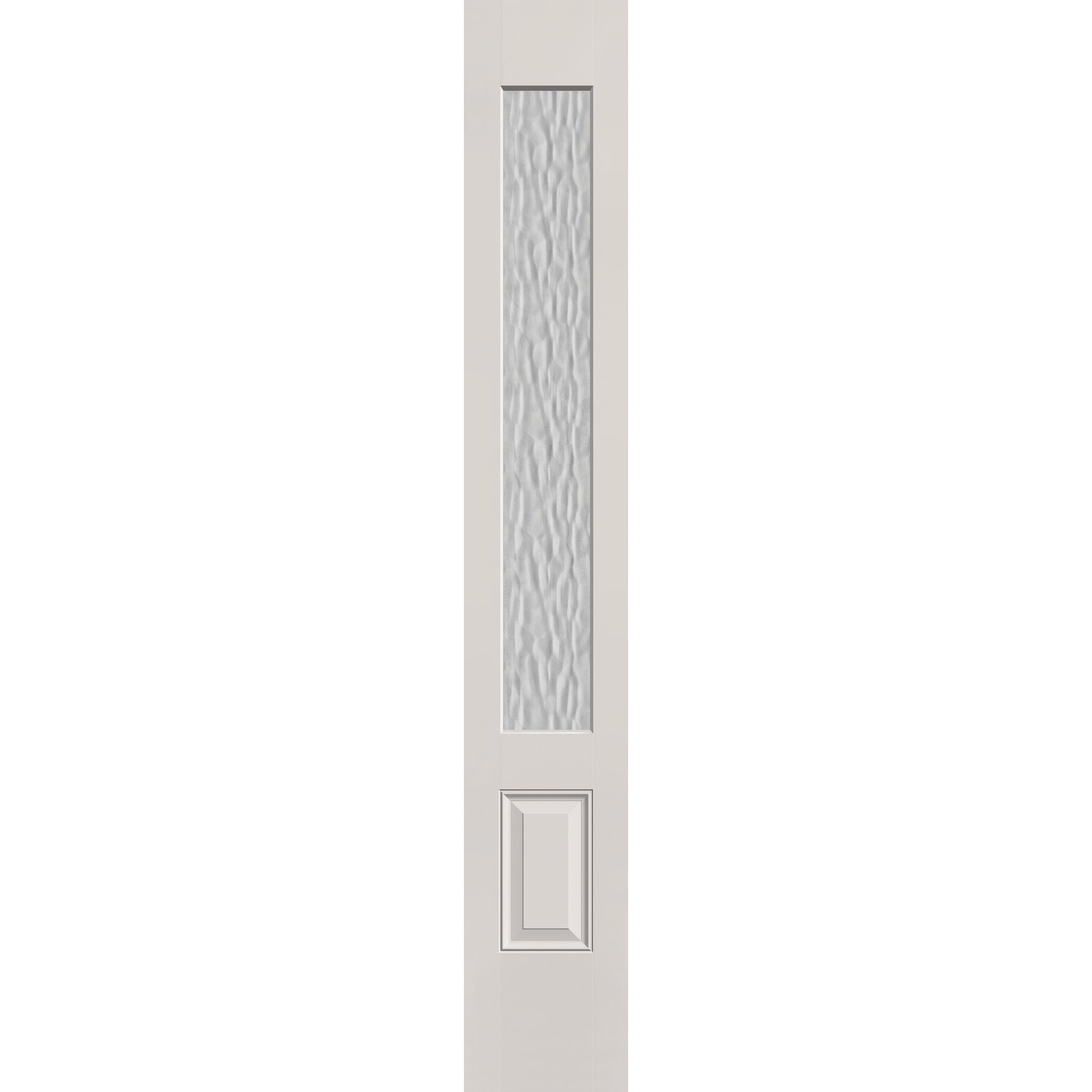 Vapor flush glazed fiberglass sidelite panel, 3/4 lite, 12" x 80", white satin smooth finish