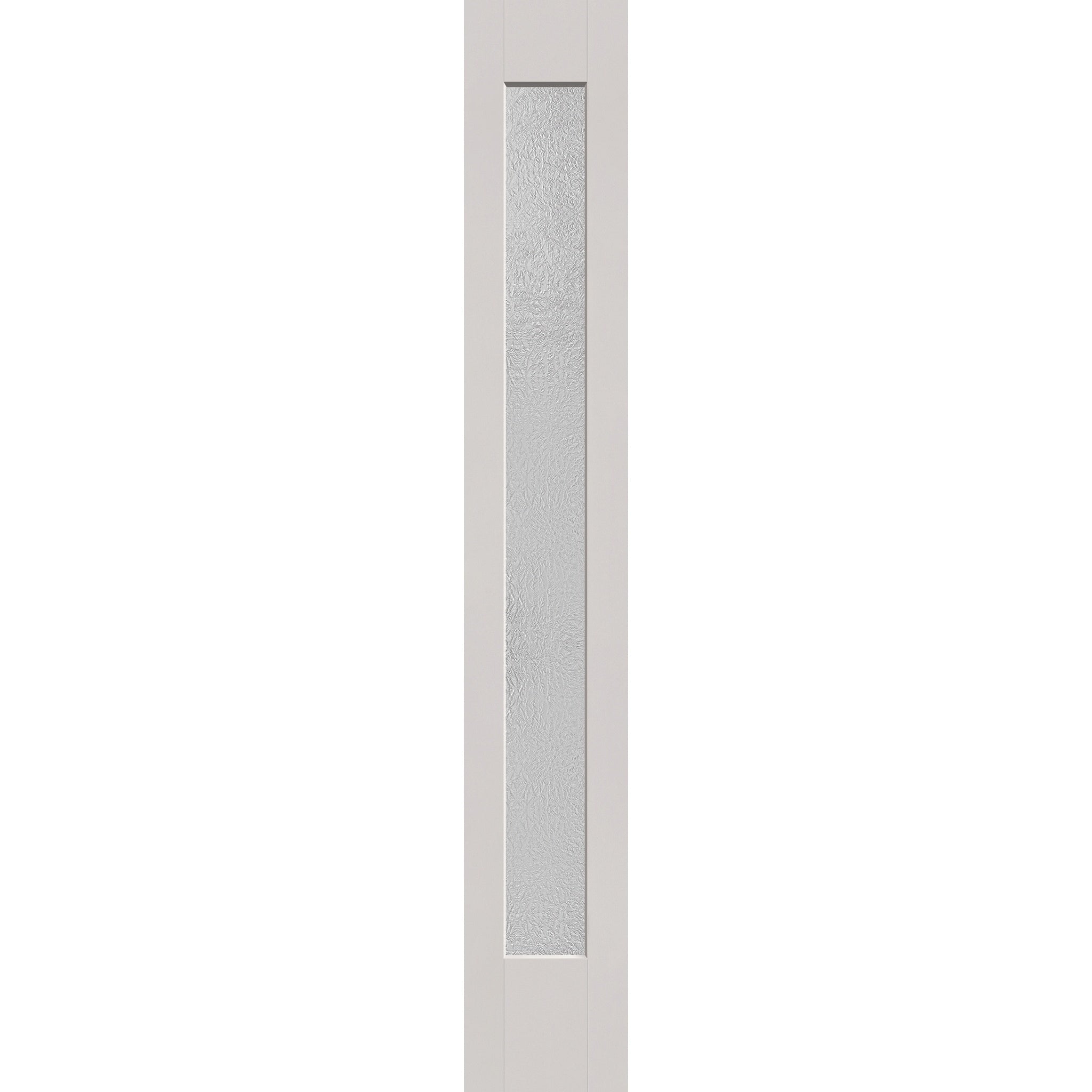 Micro-Granite flush glazed fiberglass sidelite panel, full lite, 12" x 80", white satin smooth finish