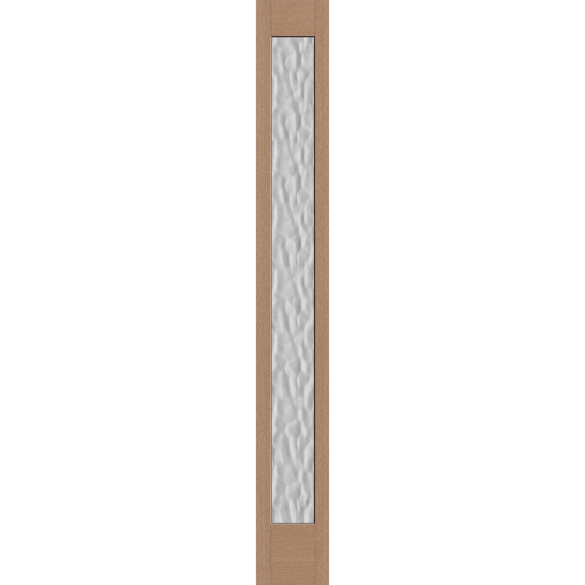Vapor flush glazed fiberglass sidelite panel, full lite, 12" x 96", tan woodgrain finish