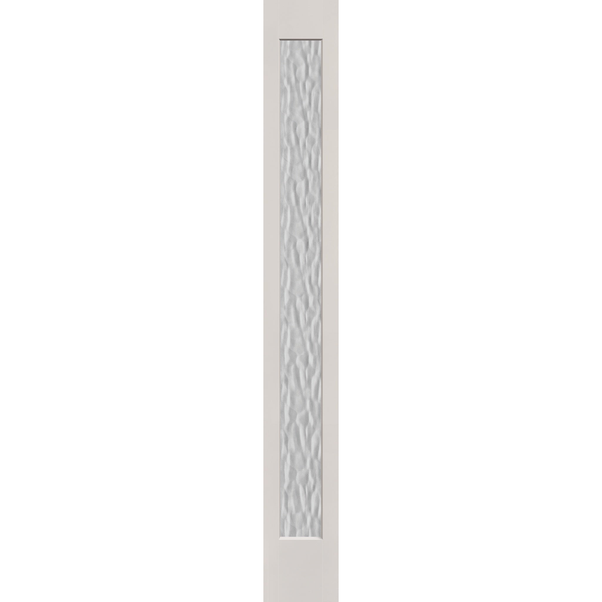 Vapor flush glazed fiberglass sidelite panel, full lite, 12" x 96", white satin smooth finish
