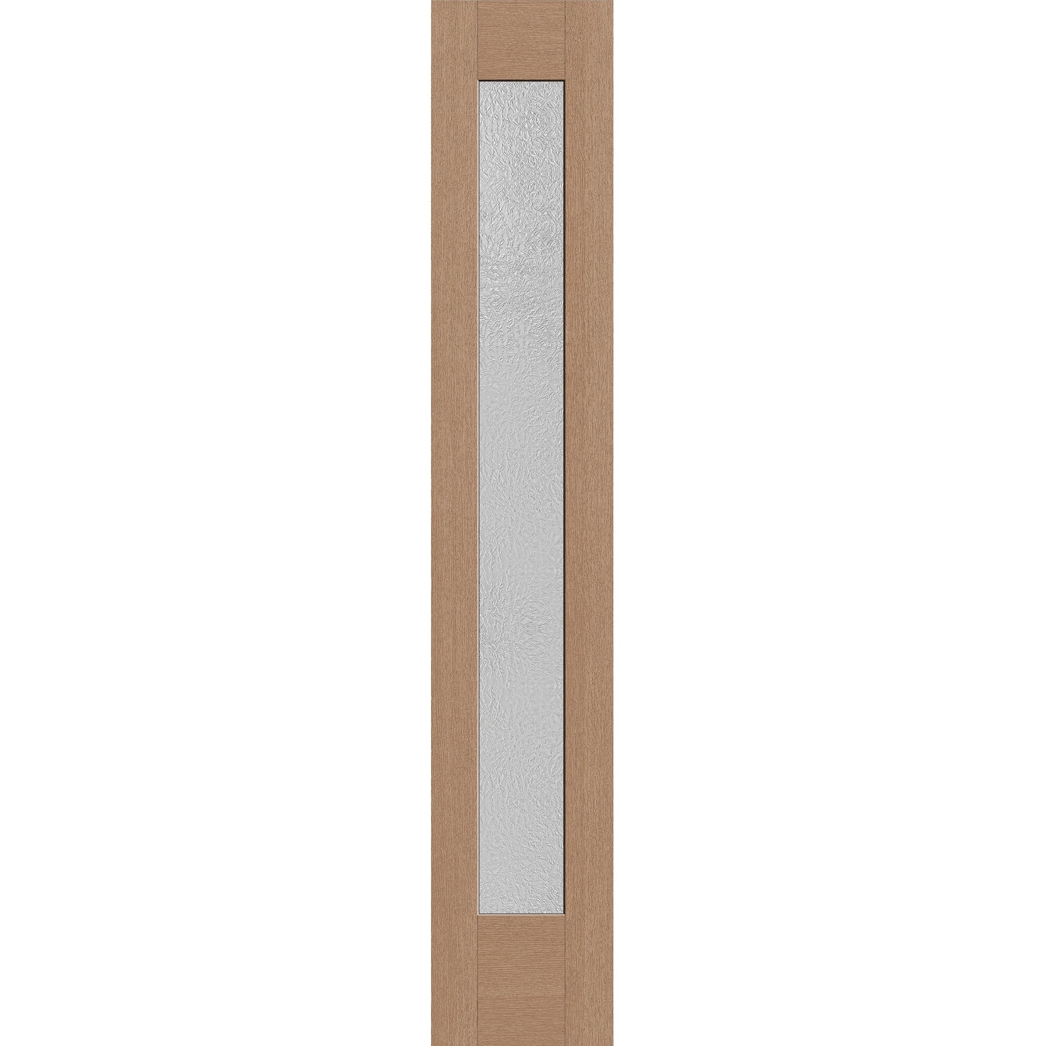 Micro-Granite flush glazed fiberglass sidelite panel, full lite, 14" x 80", tan woodgrain finish