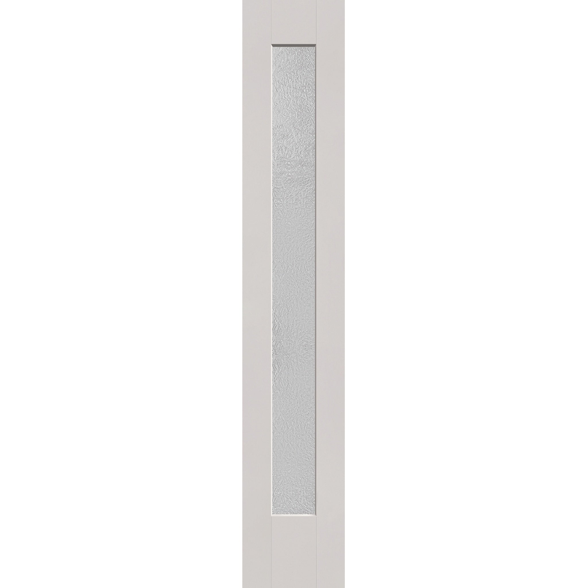 Micro-Granite flush glazed fiberglass sidelite panel, full lite, 14" x 80", white satin smooth finish