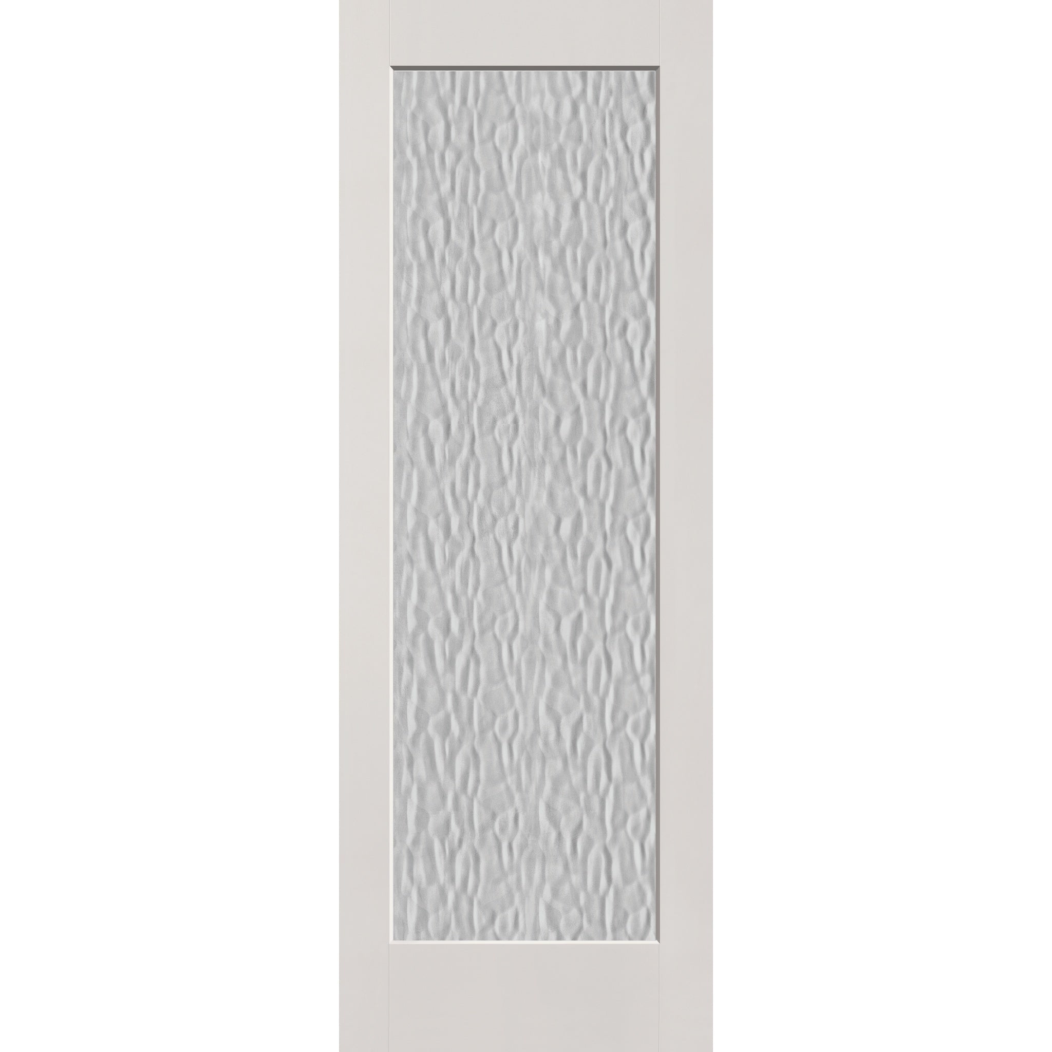 Vapor flush glazed fiberglass entry door, full lite, 34" x 96", white satin smooth finish