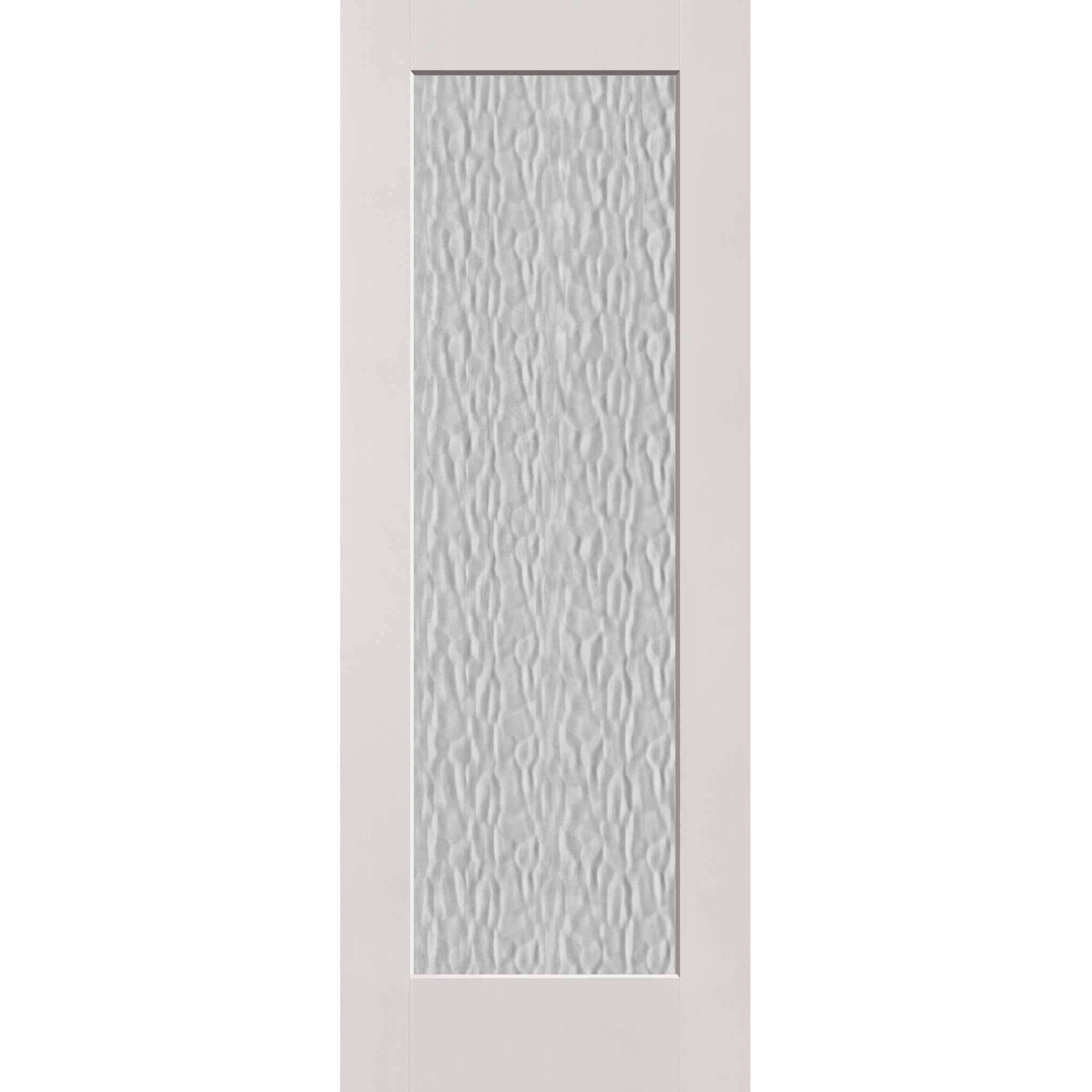 Vapor flush glazed fiberglass entry door, full lite, 36" x 96", white satin smooth finish