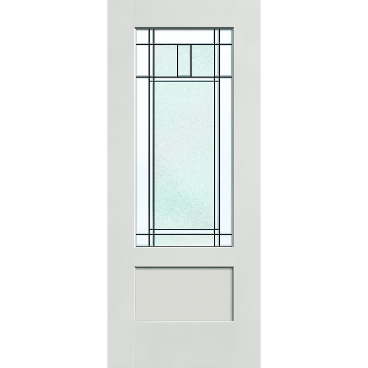 Berkley Flush Glazed Fiberglass Entry Door - 3/4 Lite Shaker (32" x 80")