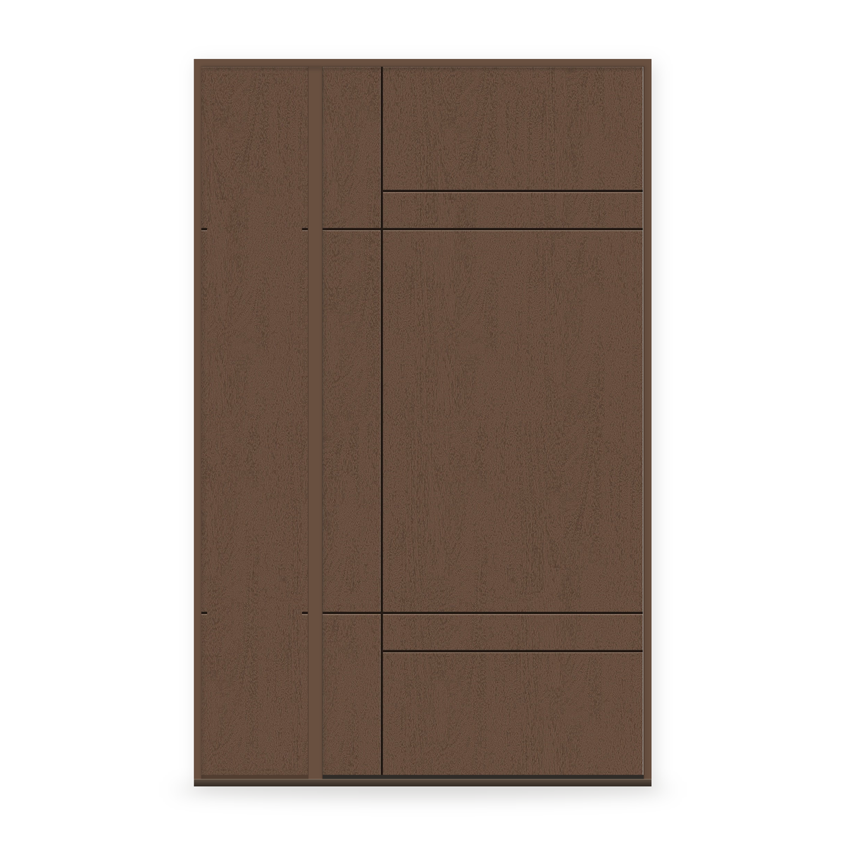 Fiberglass Entry Door System with Sidelite - Contemporary 12, Fine Woodgrain
