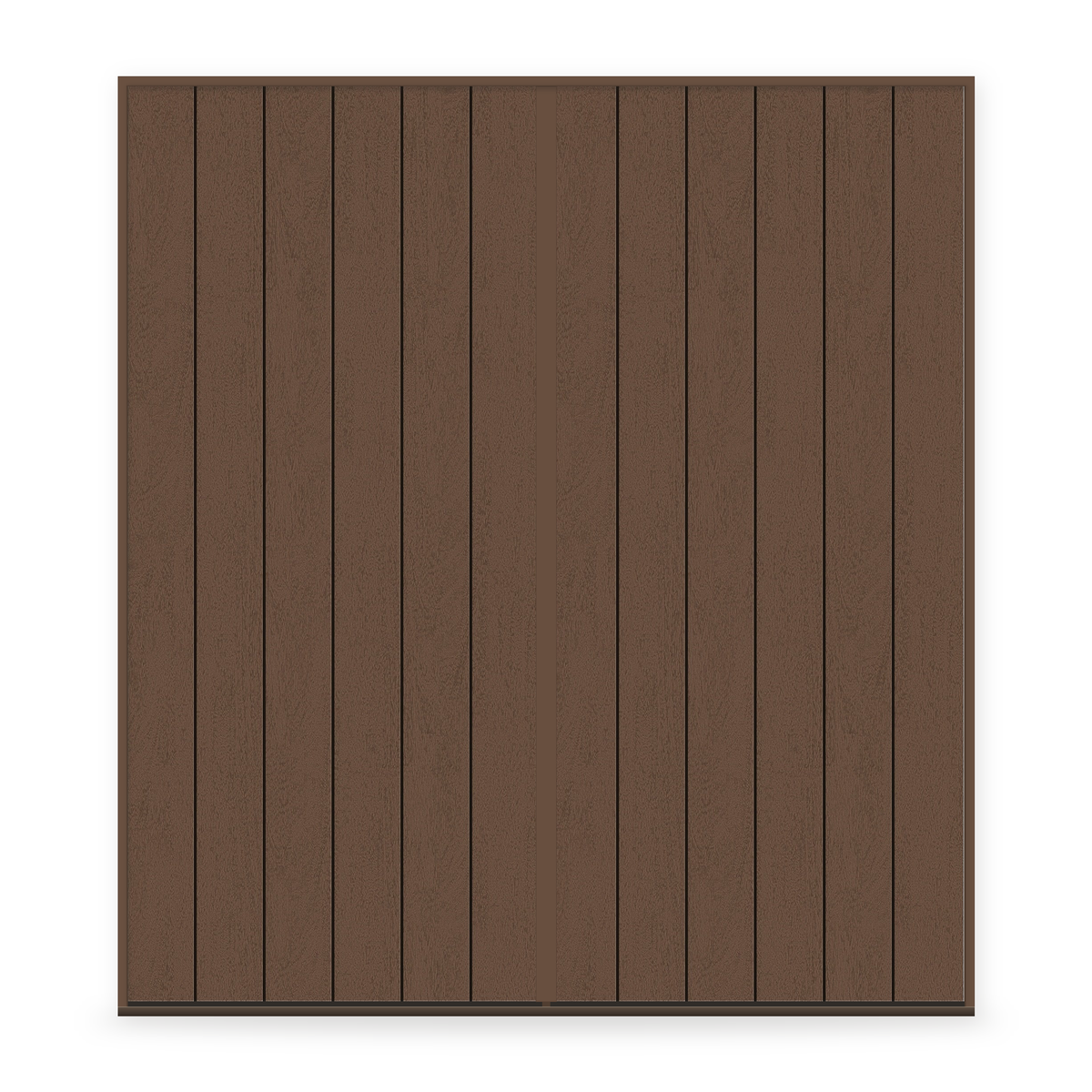 Double Fiberglass Entry Door System - Contemporary 60, Fine Woodgrain