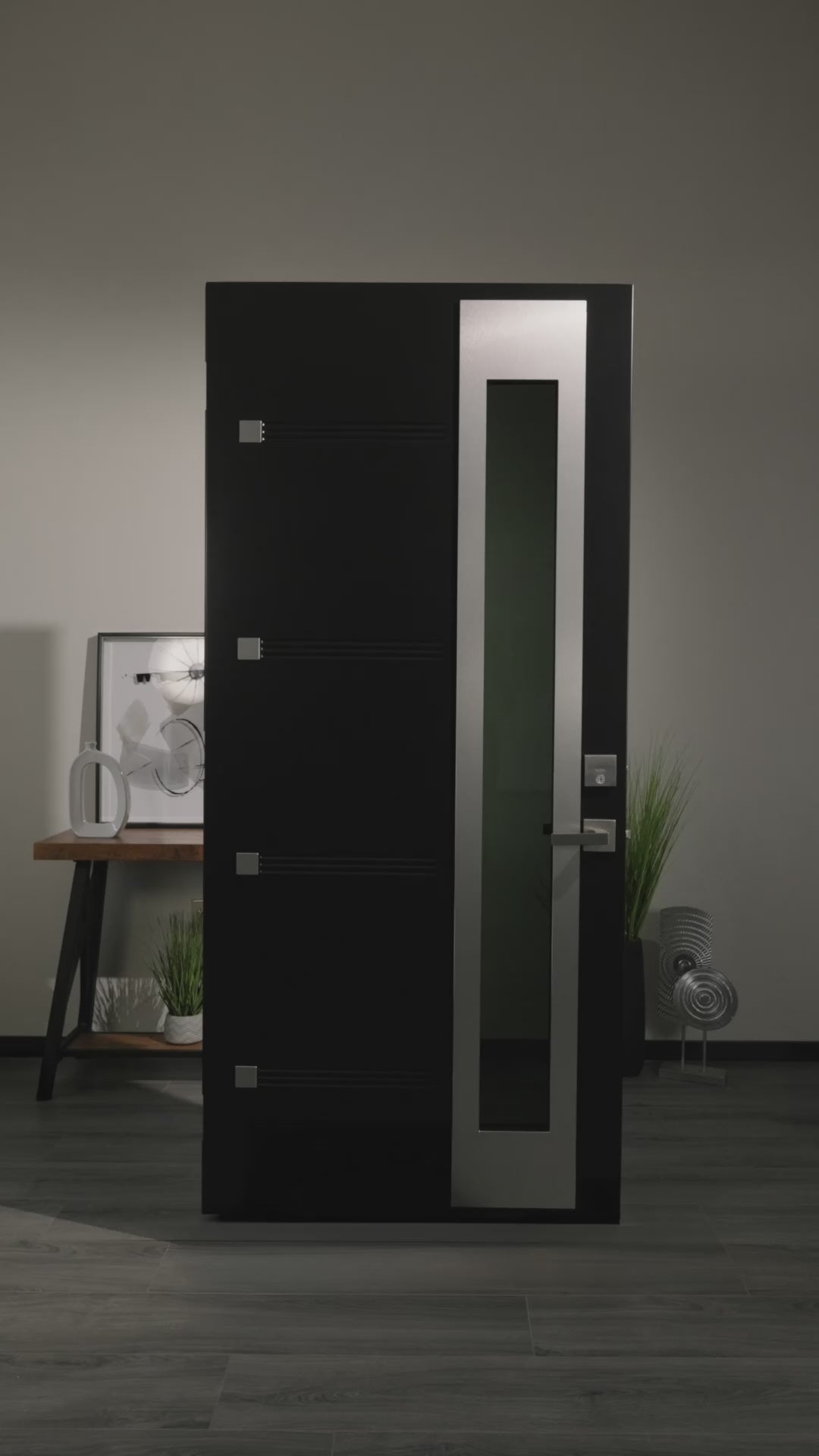 Obsidian Video Door Glass