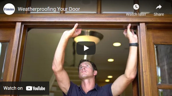 Weatherproofing your door