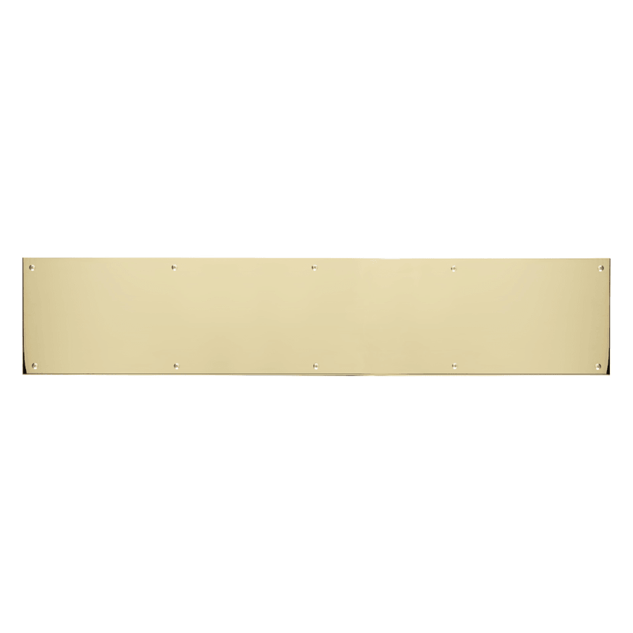 Polished Brass Kick Plate - Pease Doors: The Door Store