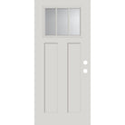 36" Smooth Fiberglass Entry Door Slab (3 Panel Craftsman) - Pease Doors: The Door Store