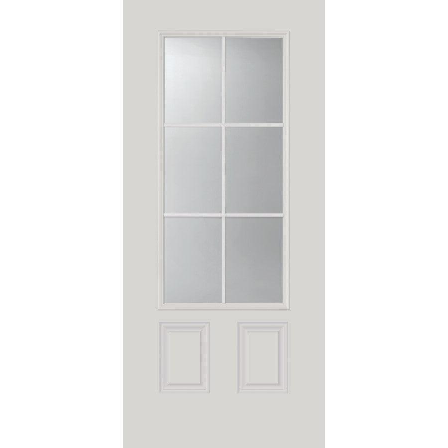 Clear 6 Lite Glass and Frame Kit (3/4 Lite 24" x 50" Frame Size) - Pease Doors: The Door Store