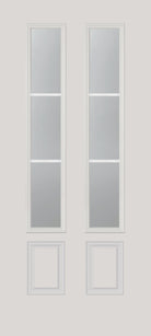 Clear 3 Lite Glass and Frame Kit (3/4 Sidelite 10" x 50" Frame Size) - Pease Doors: The Door Store