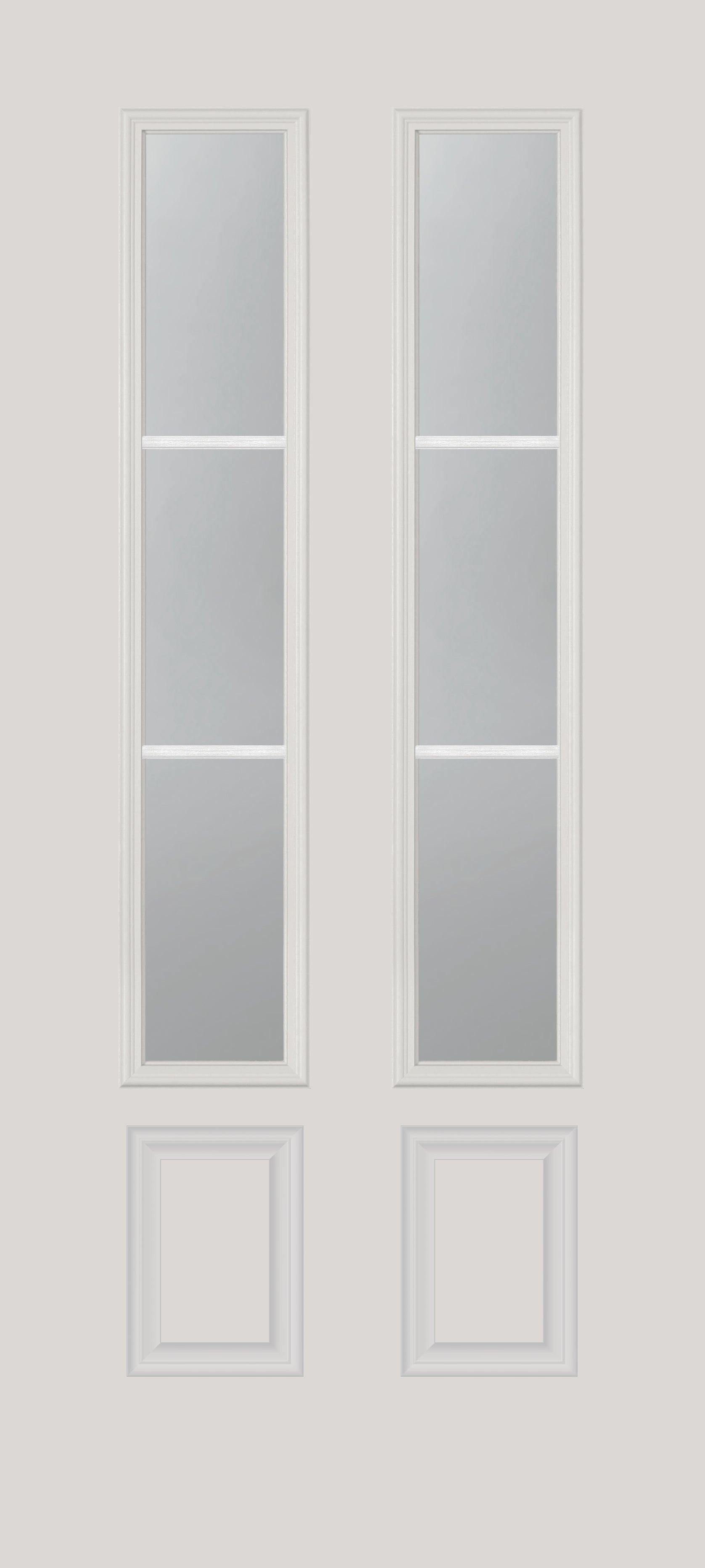 Clear 3 Lite Glass and Frame Kit (3/4 Sidelite 10" x 50" Frame Size) - Pease Doors: The Door Store