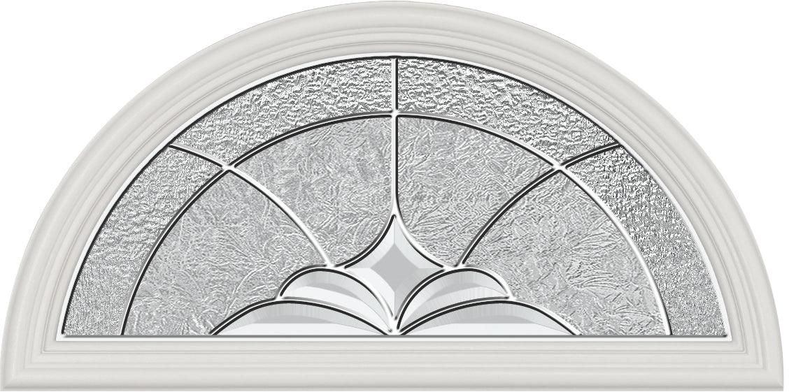 Grosvenor Glass and Frame Kit (Fanlite 24" x 12" Frame Size) - Pease Doors: The Door Store