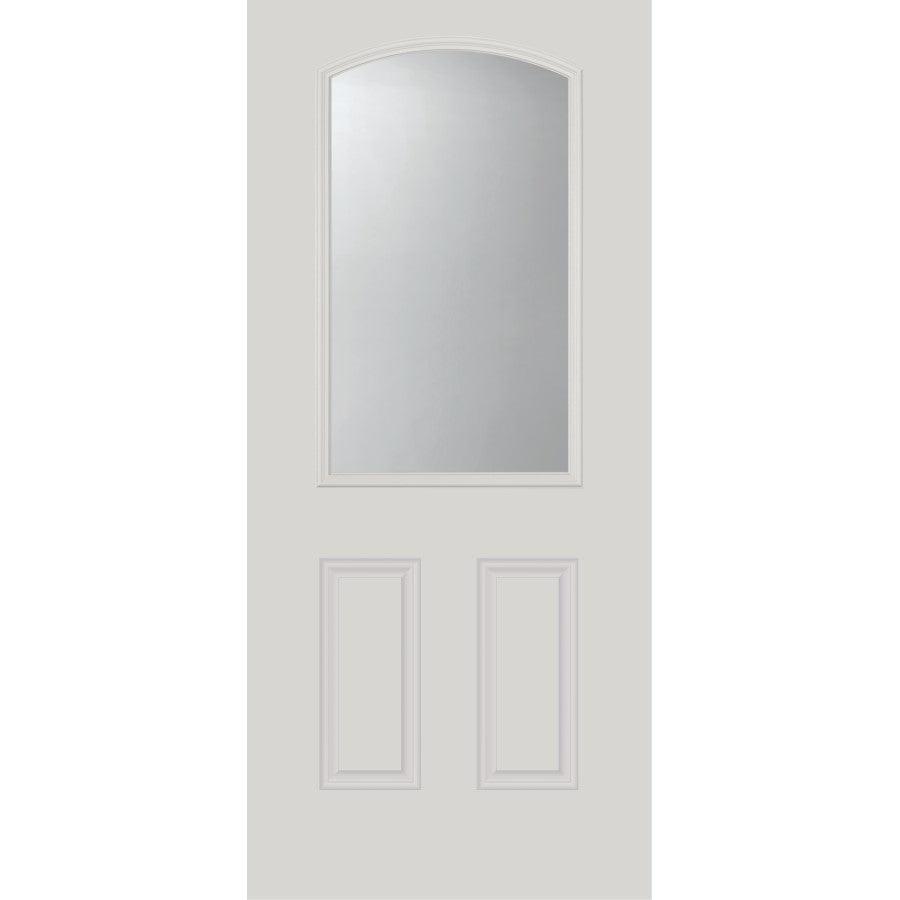 Clear Arched Top Glass and Frame Kit (Half Lite 24" x 40" Frame Size) - Pease Doors: The Door Store