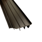 36" Universal Staple-On Door Sweep - Bronze - Pease Doors: The Door Store