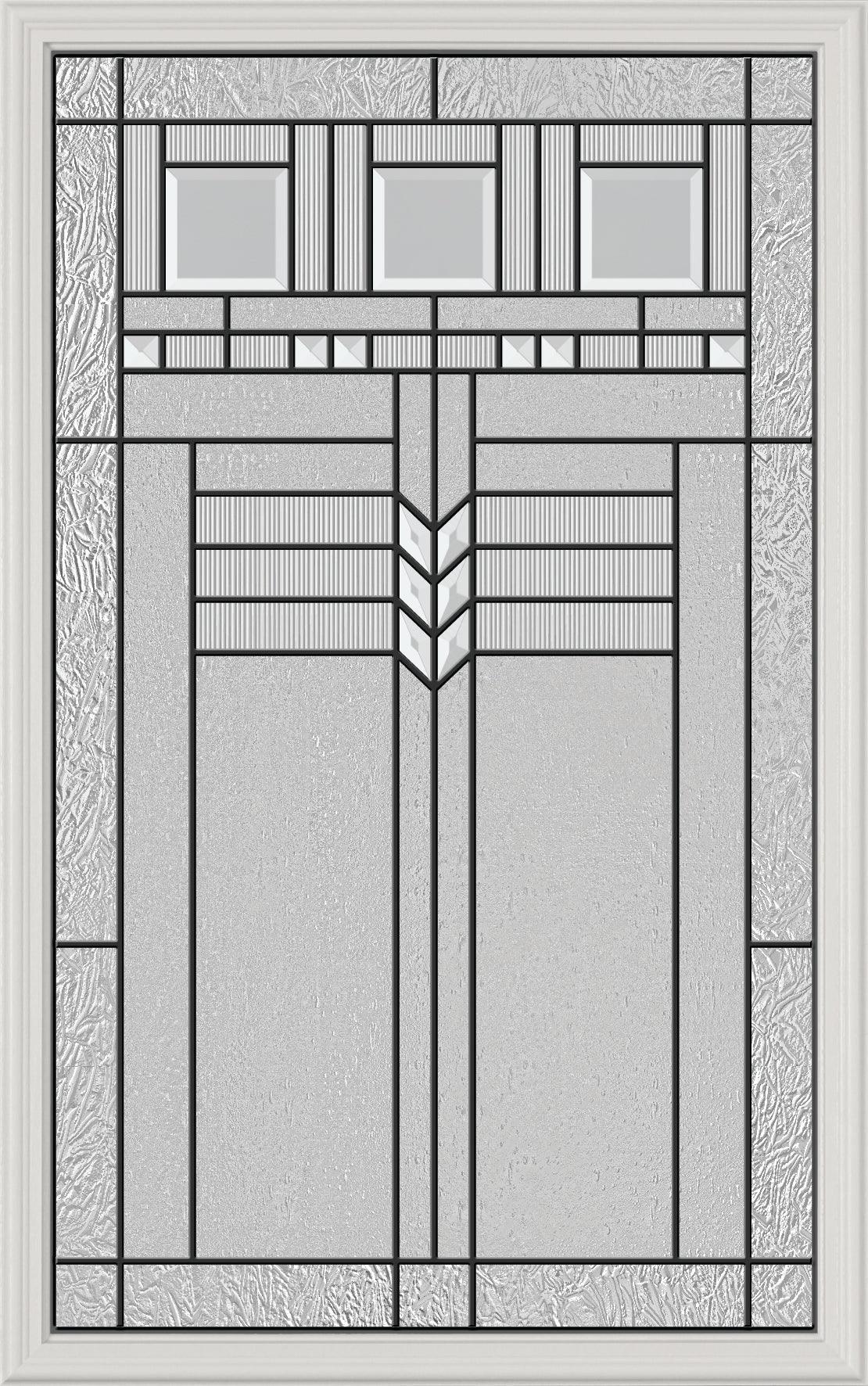 Hudson Glass and Frame Kit (Half Lite 24" x 38" Frame Size) - Pease Doors: The Door Store