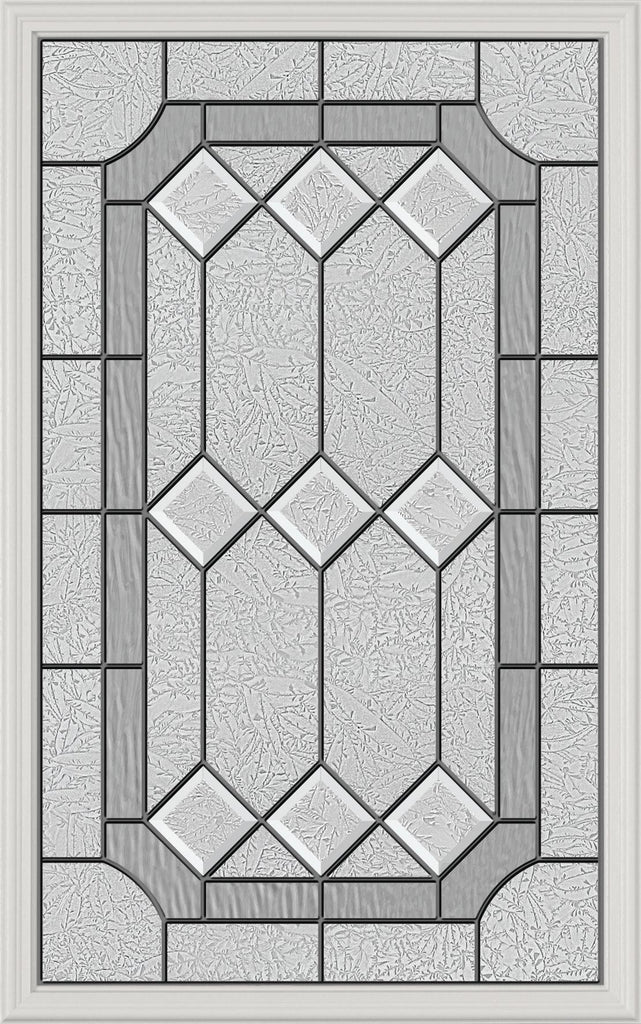 Stratford Glass and Frame Kit (Half Lite 24" x 38" Frame Size) - Pease Doors: The Door Store