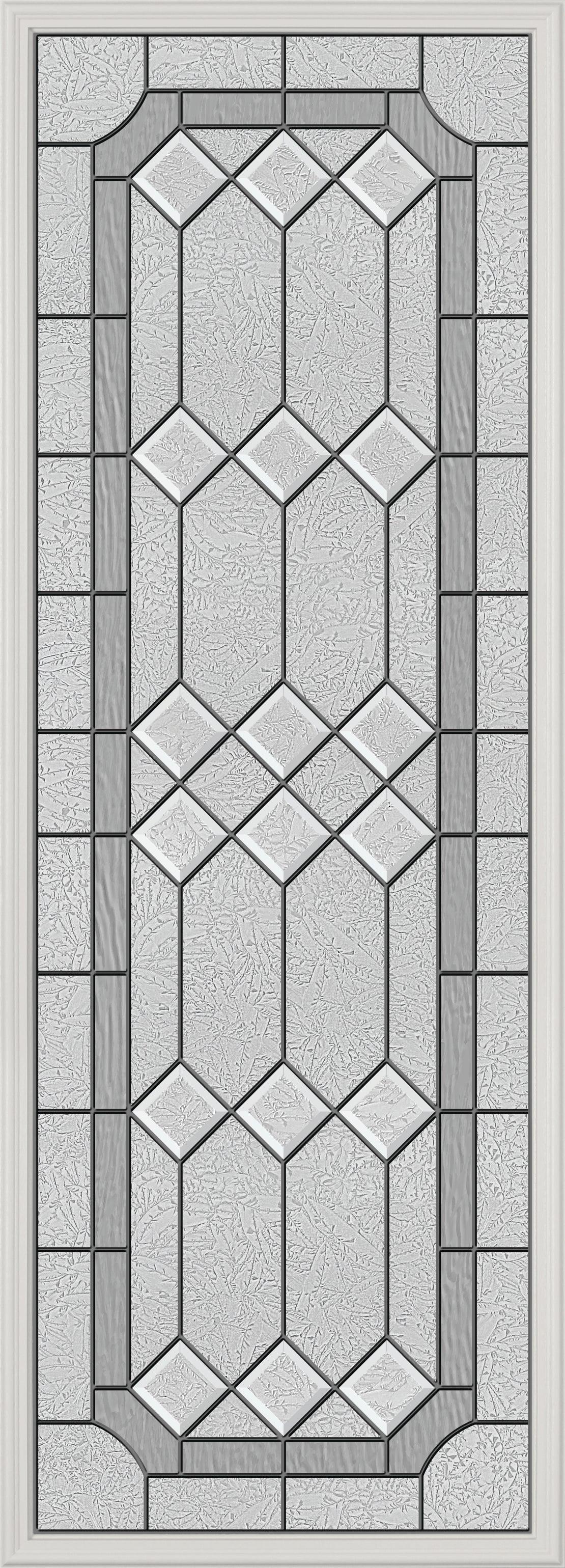 Stratford Glass and Frame Kit (Full Lite 24" x 66" Frame Size) - Pease Doors: The Door Store