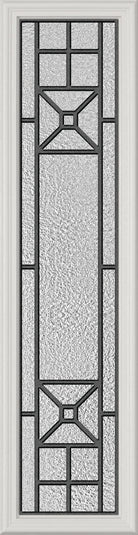 Lisbon Glass and Frame Kit (Half Sidelite 10" x 38" Frame Size) - Pease Doors: The Door Store