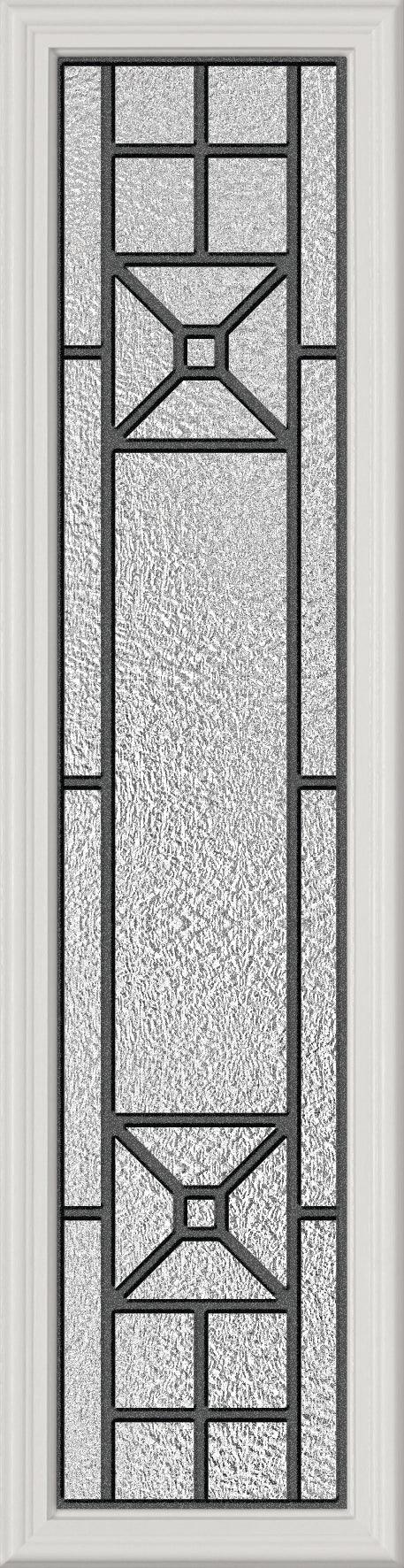 Lisbon Glass and Frame Kit (Half Sidelite 10" x 38" Frame Size) - Pease Doors: The Door Store