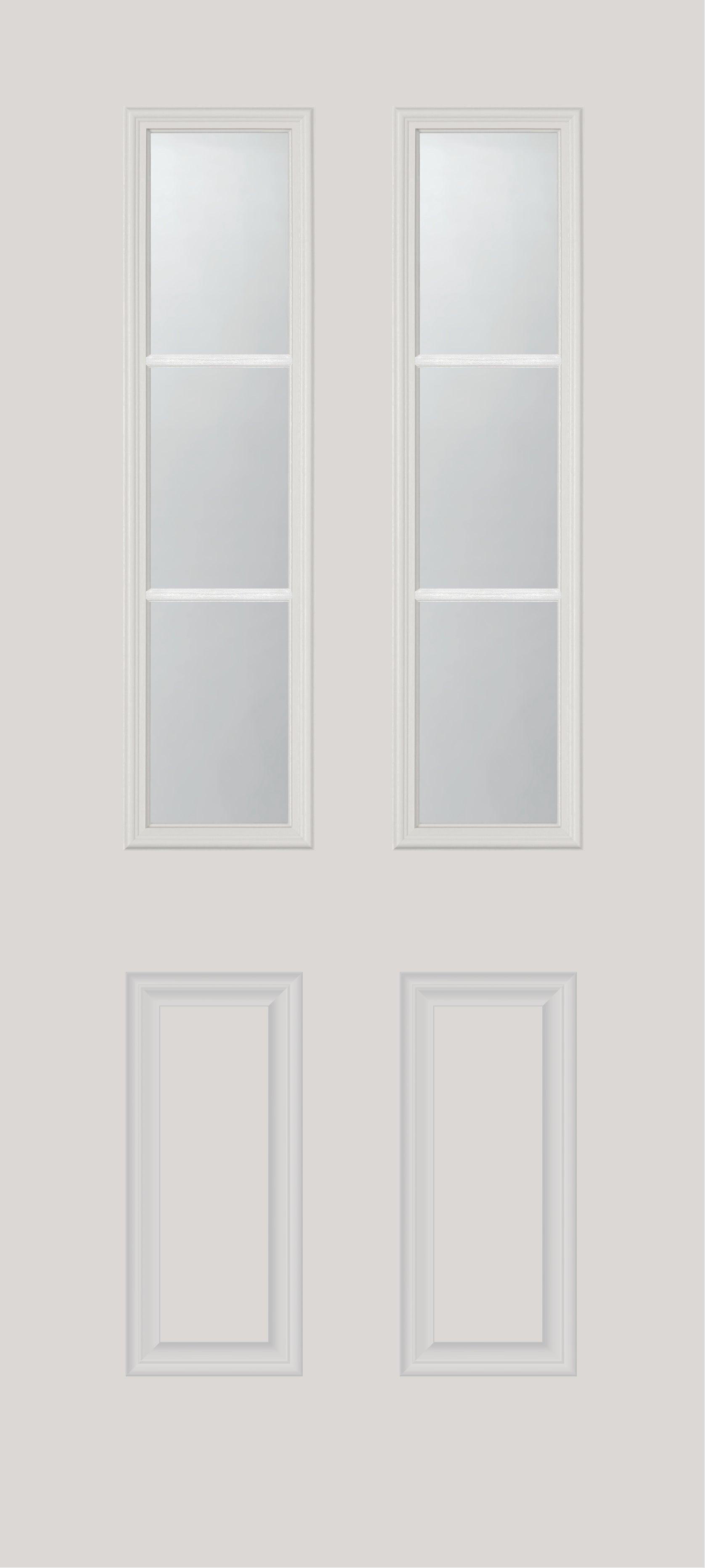 Clear 3 Lite Glass and Frame Kit (Half Sidelite 10" x 38" Frame Size) - Pease Doors: The Door Store