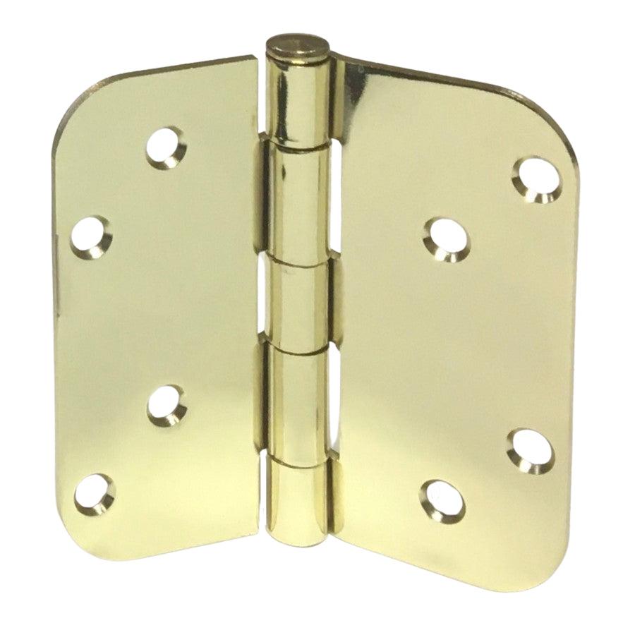 Pease Polished Brass Hinge Set (4" x 4", 3 hinges in set) - Pease Doors: The Door Store