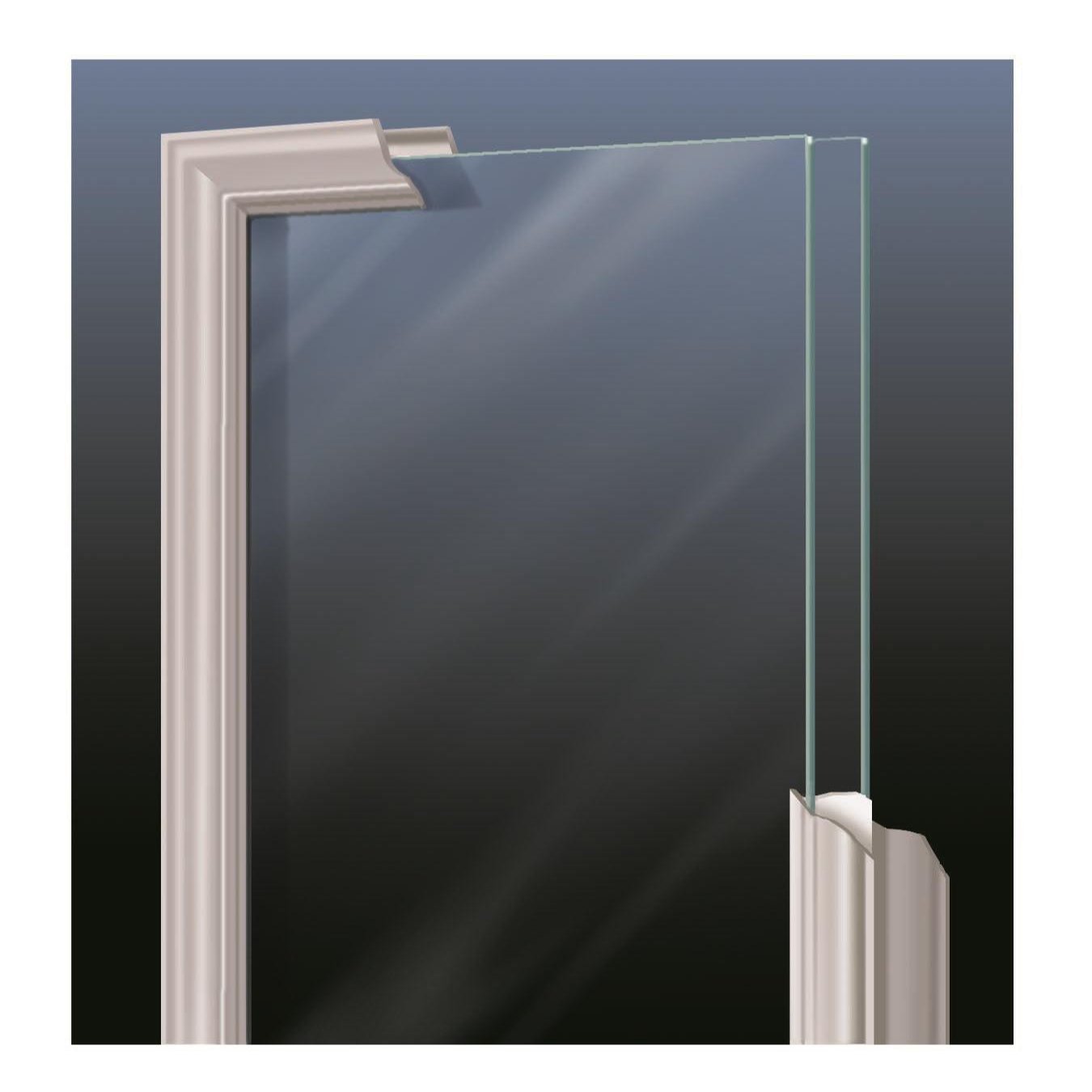Clear Sunburst Glass and Frame Kit (Fanlite 24" x 12" Frame Size) - Pease Doors: The Door Store